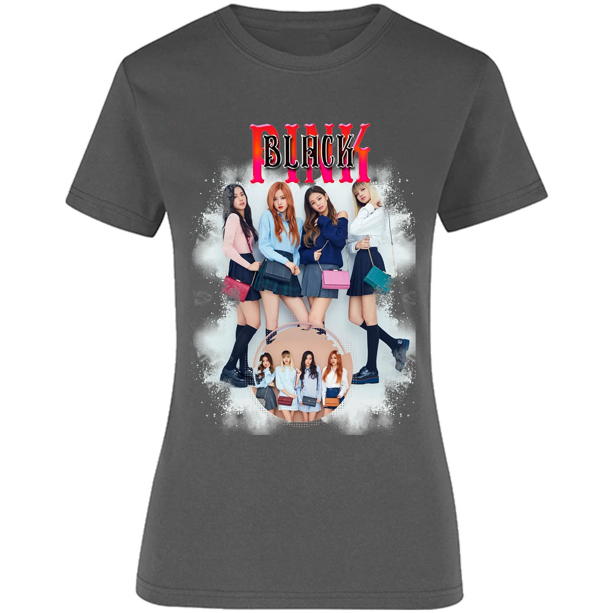 Blusa K Pop Black Pink Sublimation Blusa para Mujer 16