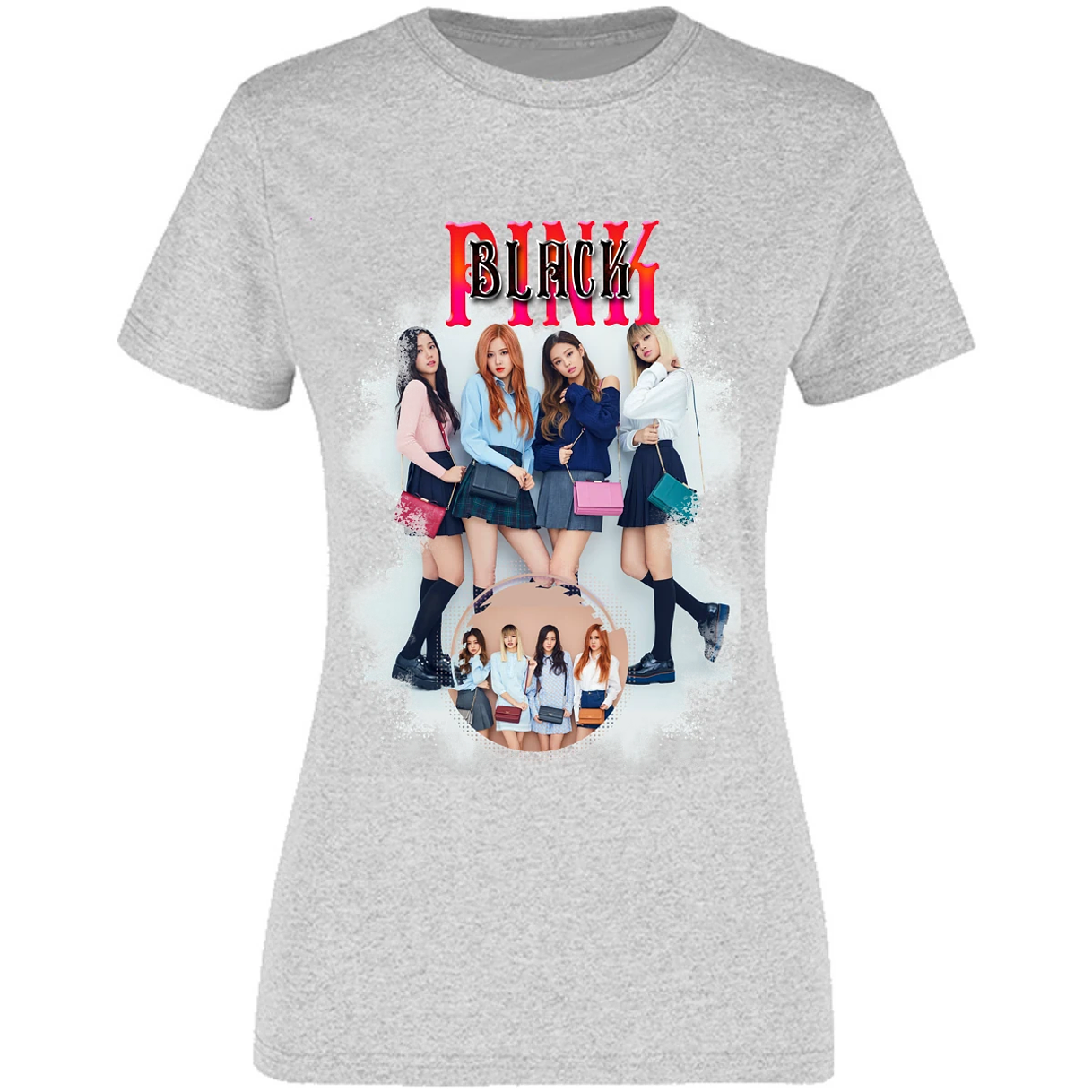 Blusa K Pop Black Pink Sublimation Blusa para Mujer 7