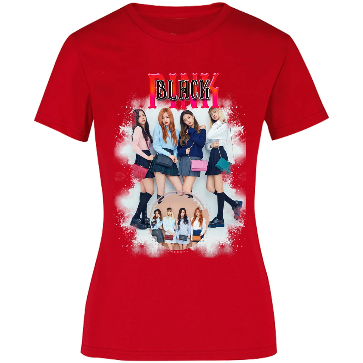 Blusa K Pop Black Pink Sublimation Blusa para Mujer 3