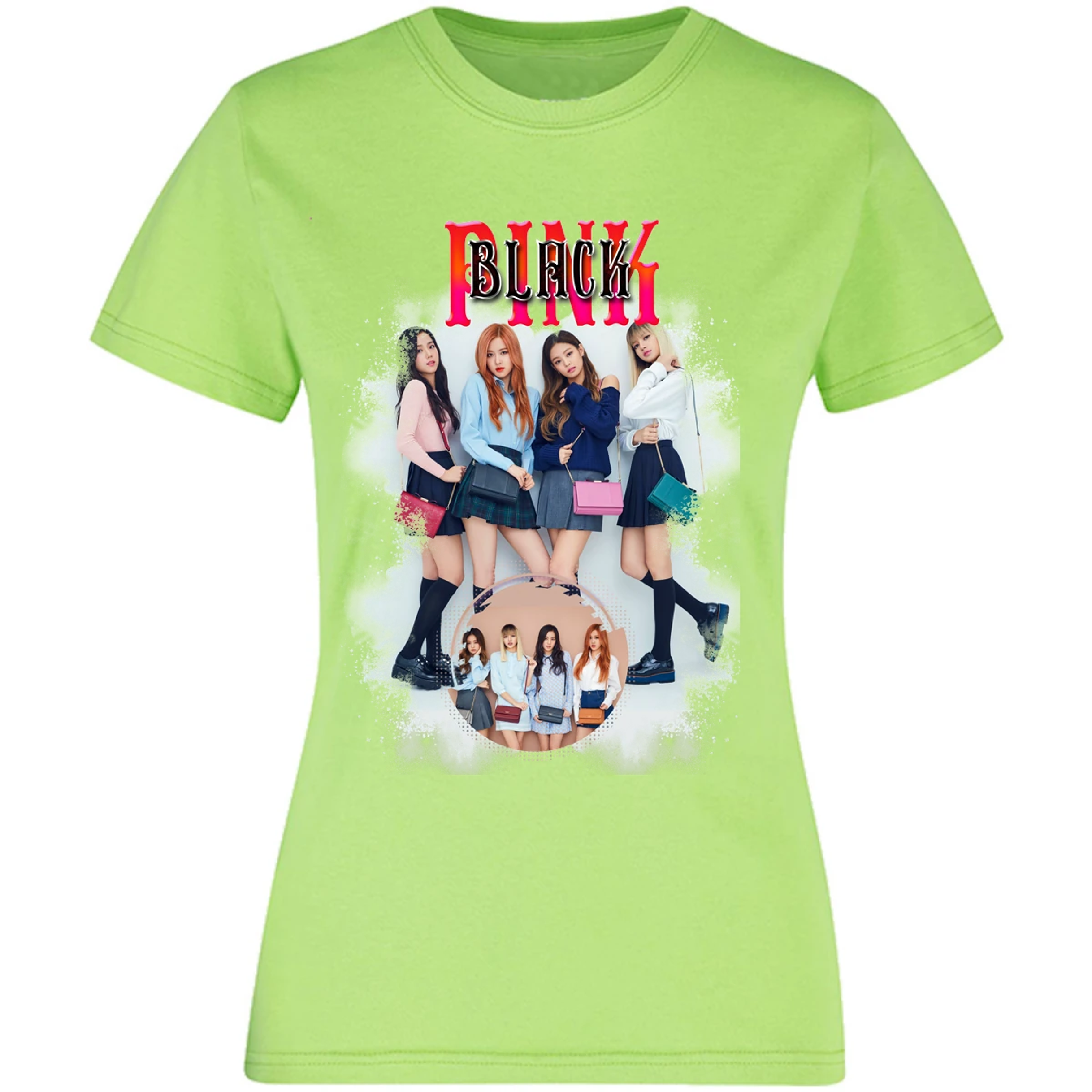 Blusa K Pop Black Pink Sublimation Blusa para Mujer 4