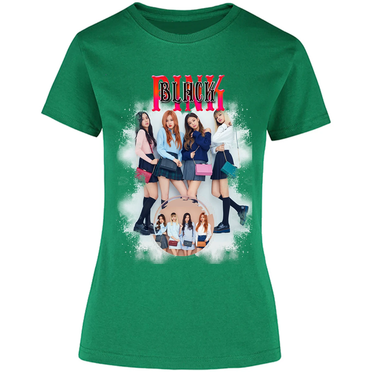 Blusa K Pop Black Pink Sublimation Blusa para Mujer 5