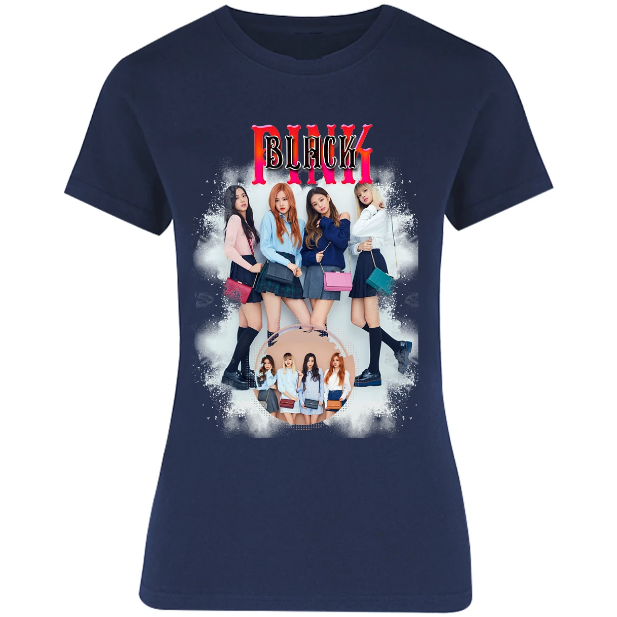 Blusa K Pop Black Pink Sublimation Blusa para Mujer 17