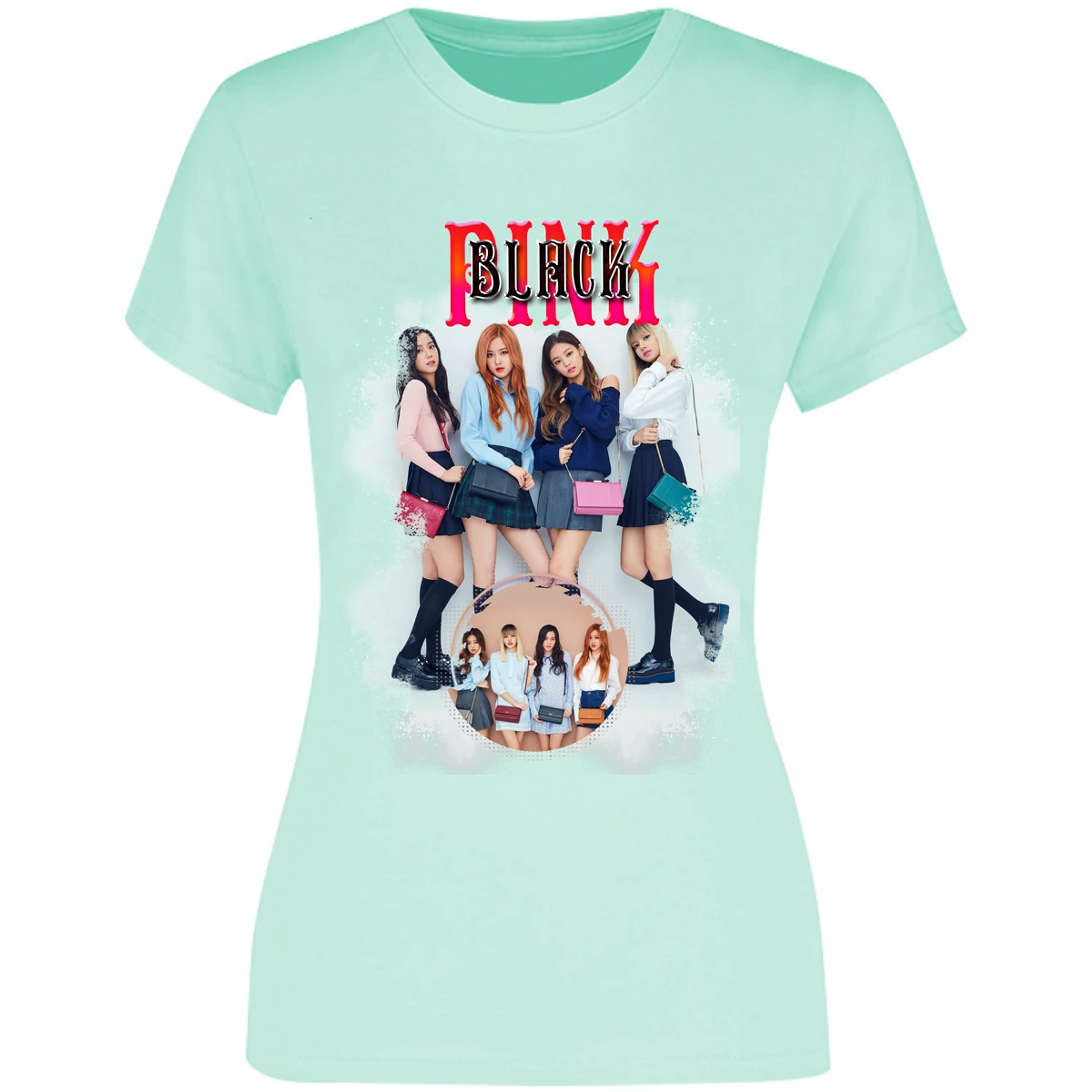 Blusa K Pop Black Pink Sublimation Blusa para Mujer 9