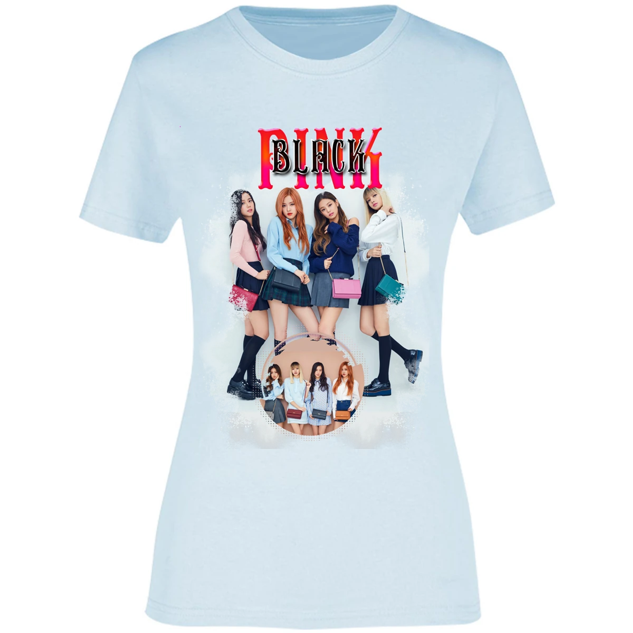 Blusa K Pop Black Pink Sublimation Blusa para Mujer 18
