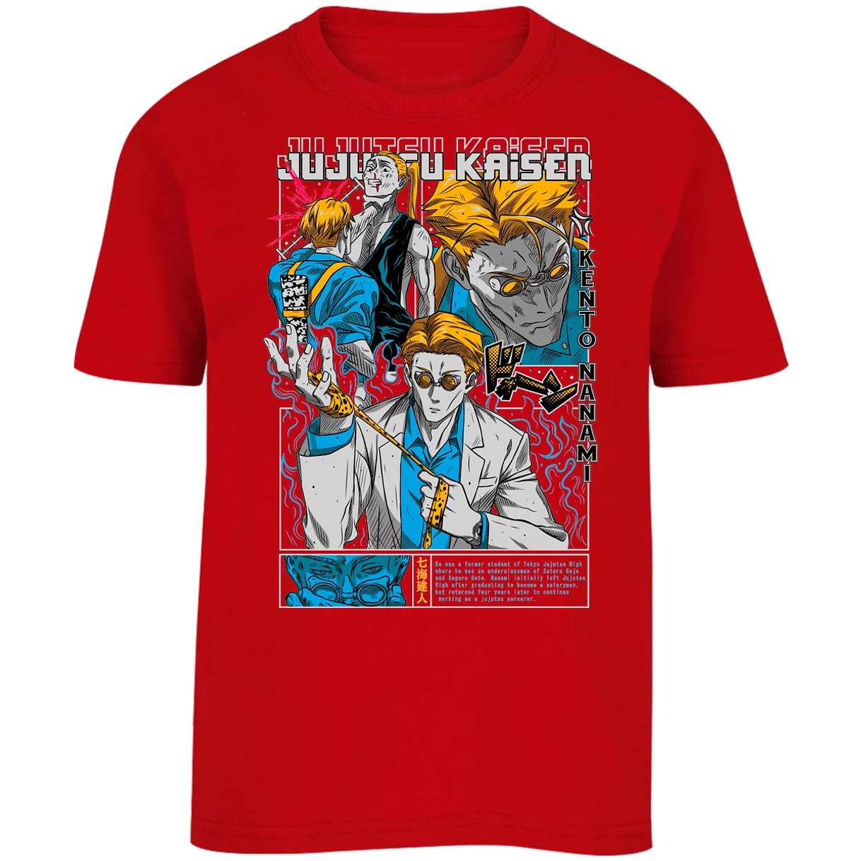Playera Jujutsu Kaisen Nanami Kento para Niño 8