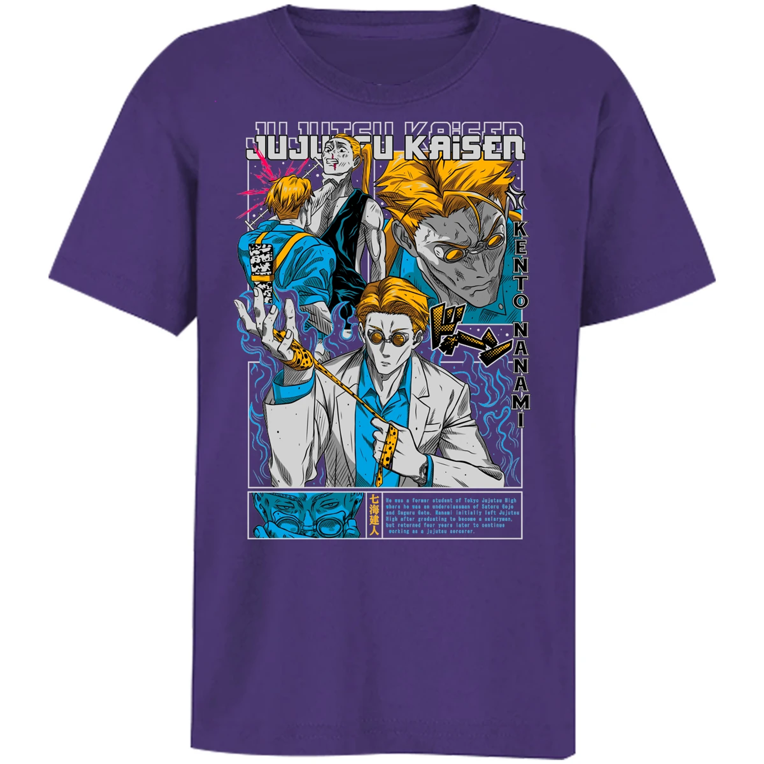 Playera Jujutsu Kaisen Nanami Kento para Niño 10