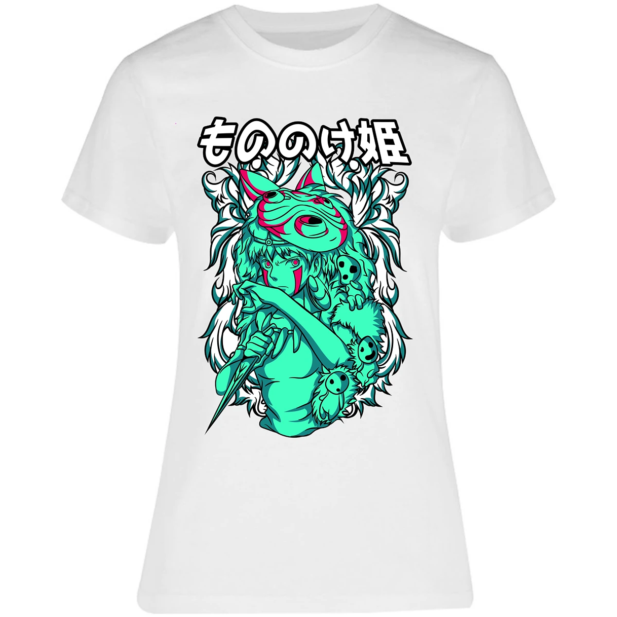 Blusa Ghibli Mononoke Blusa para Mujer 7