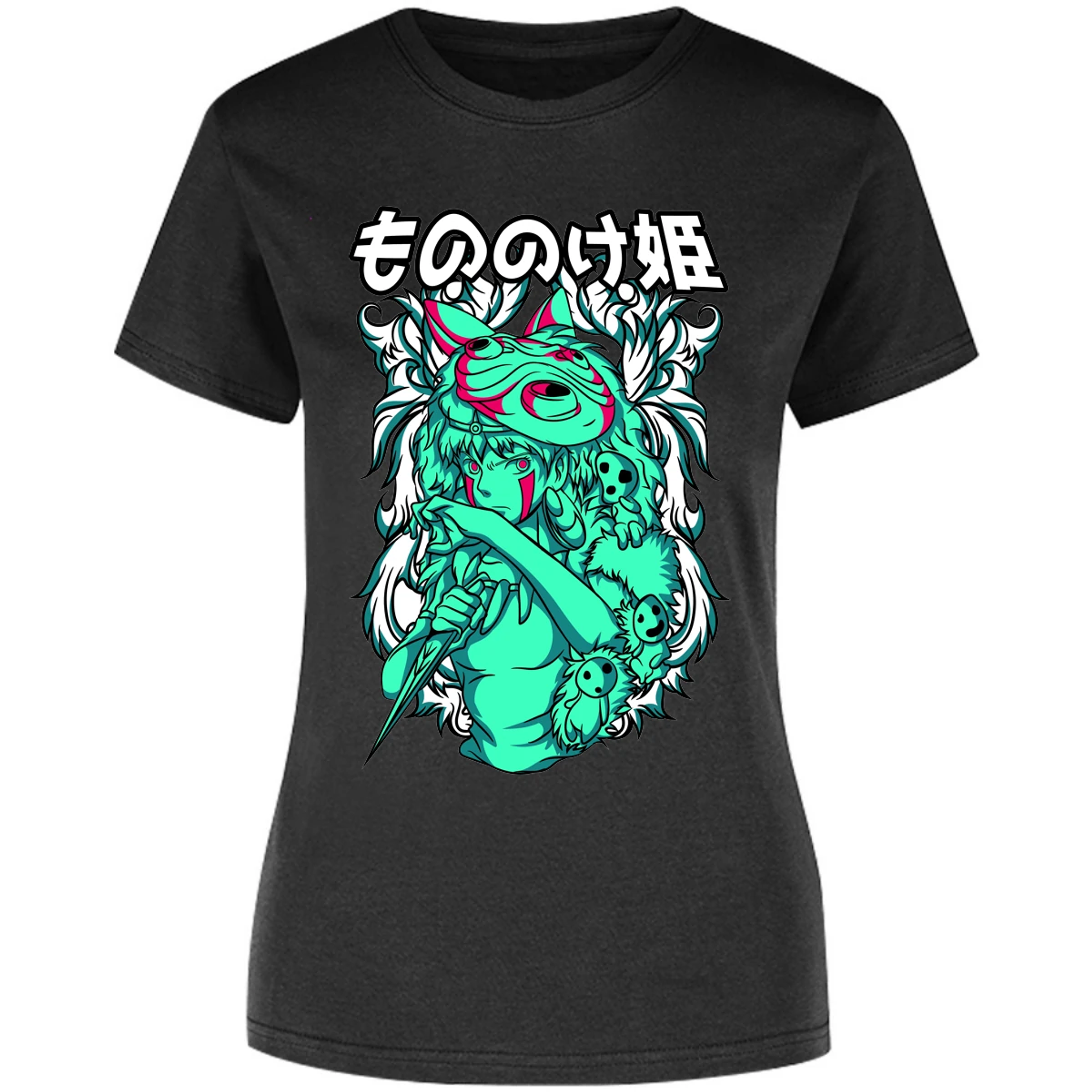 Blusa Ghibli Mononoke Blusa para Mujer 10