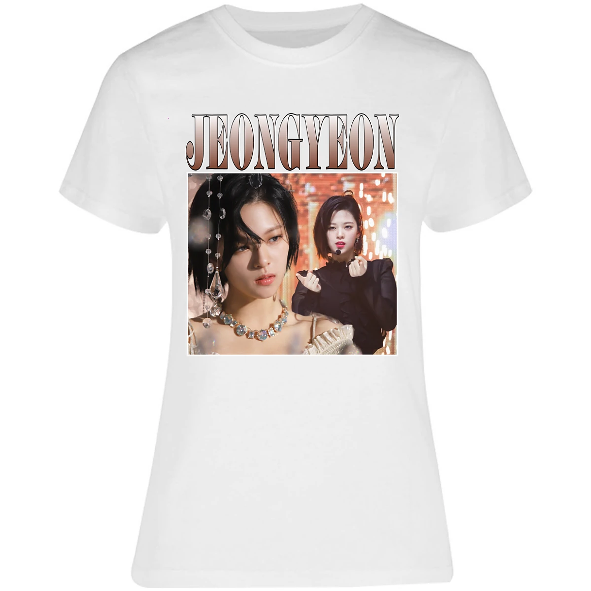 Blusa K Pop Jeongyeon Sublimation Blusa para Mujer 3