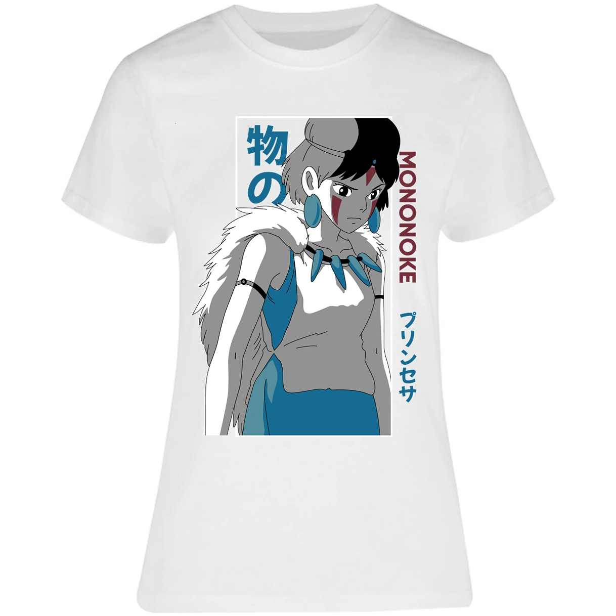 Blusa Ghibli Mononoke Anime Blusa para Mujer 8