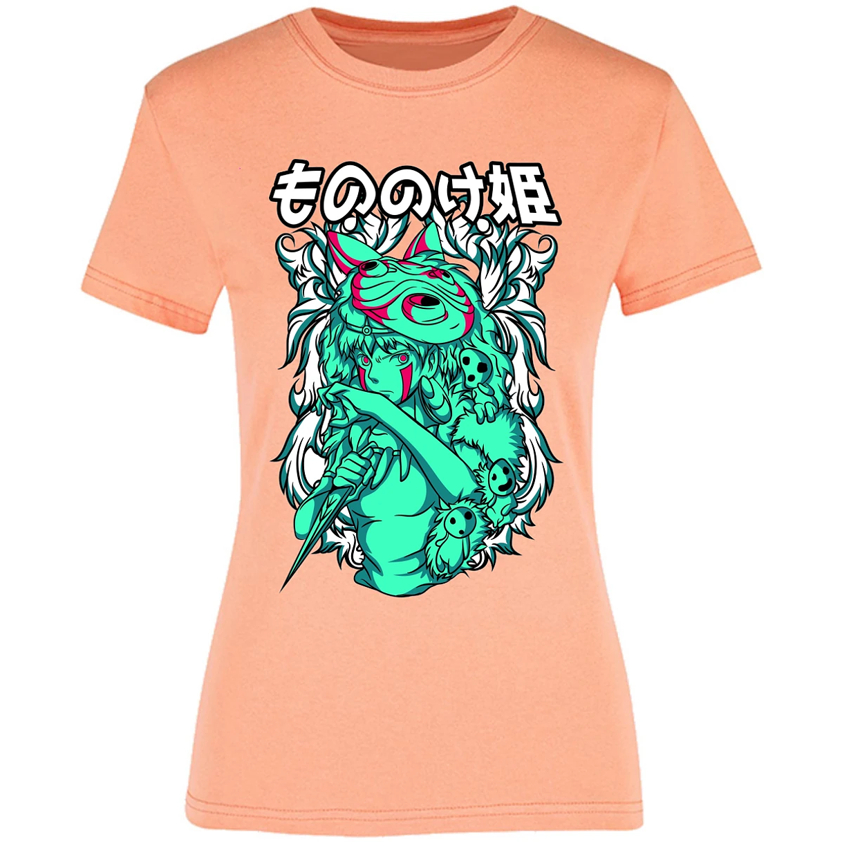 Blusa Ghibli Mononoke Blusa para Mujer 11