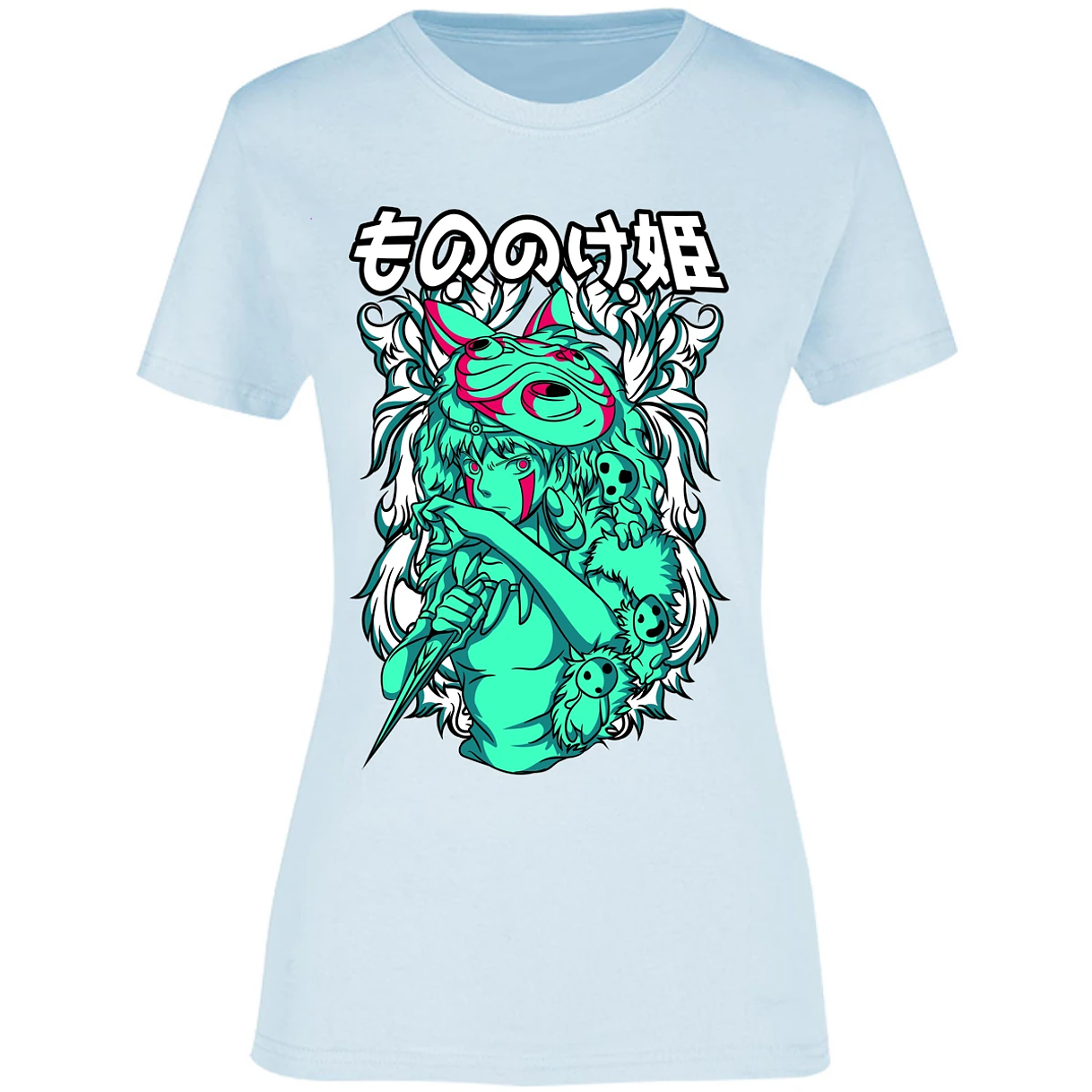 Blusa Ghibli Mononoke Blusa para Mujer 18