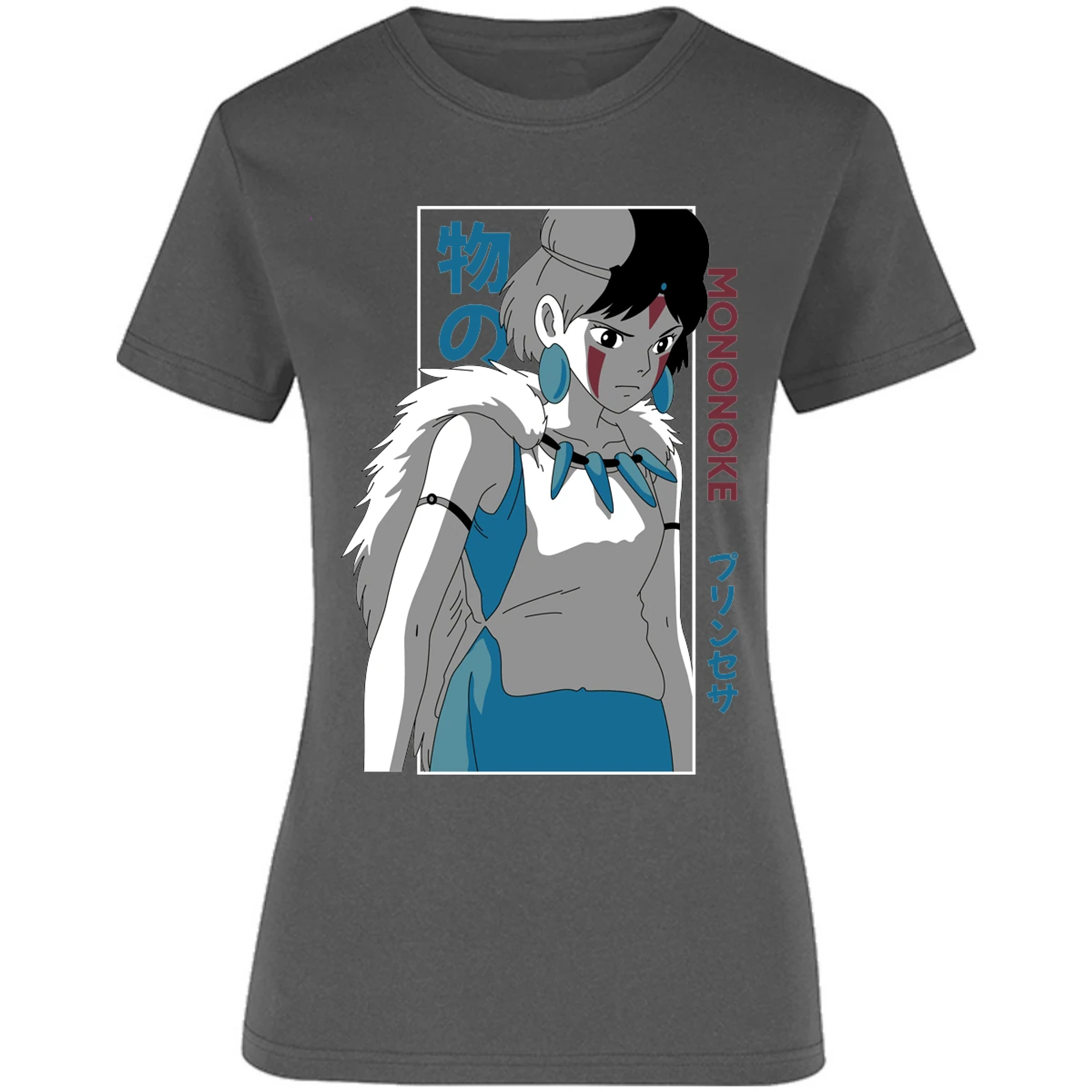 Blusa Ghibli Mononoke Anime Blusa para Mujer 12
