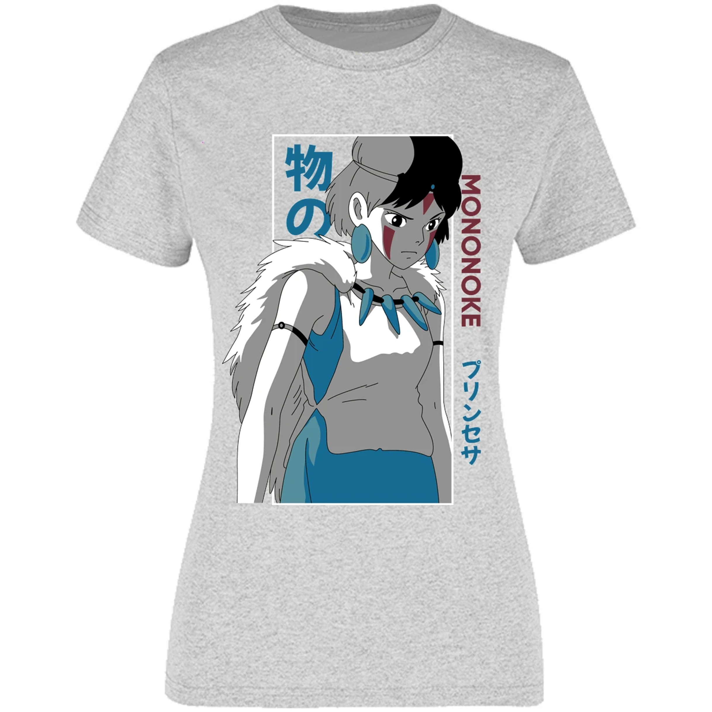 Blusa Ghibli Mononoke Anime Blusa para Mujer 11