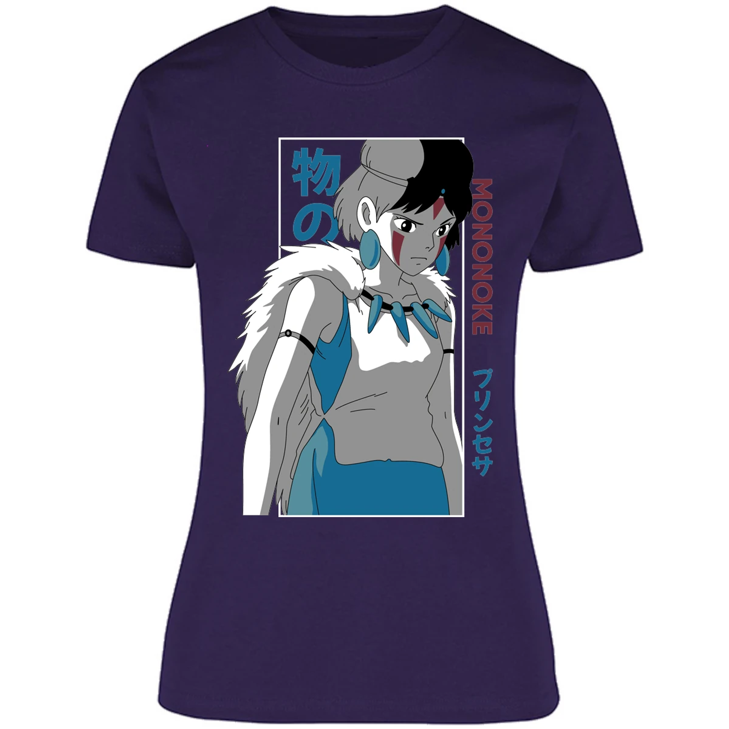Blusa Ghibli Mononoke Anime Blusa para Mujer 10