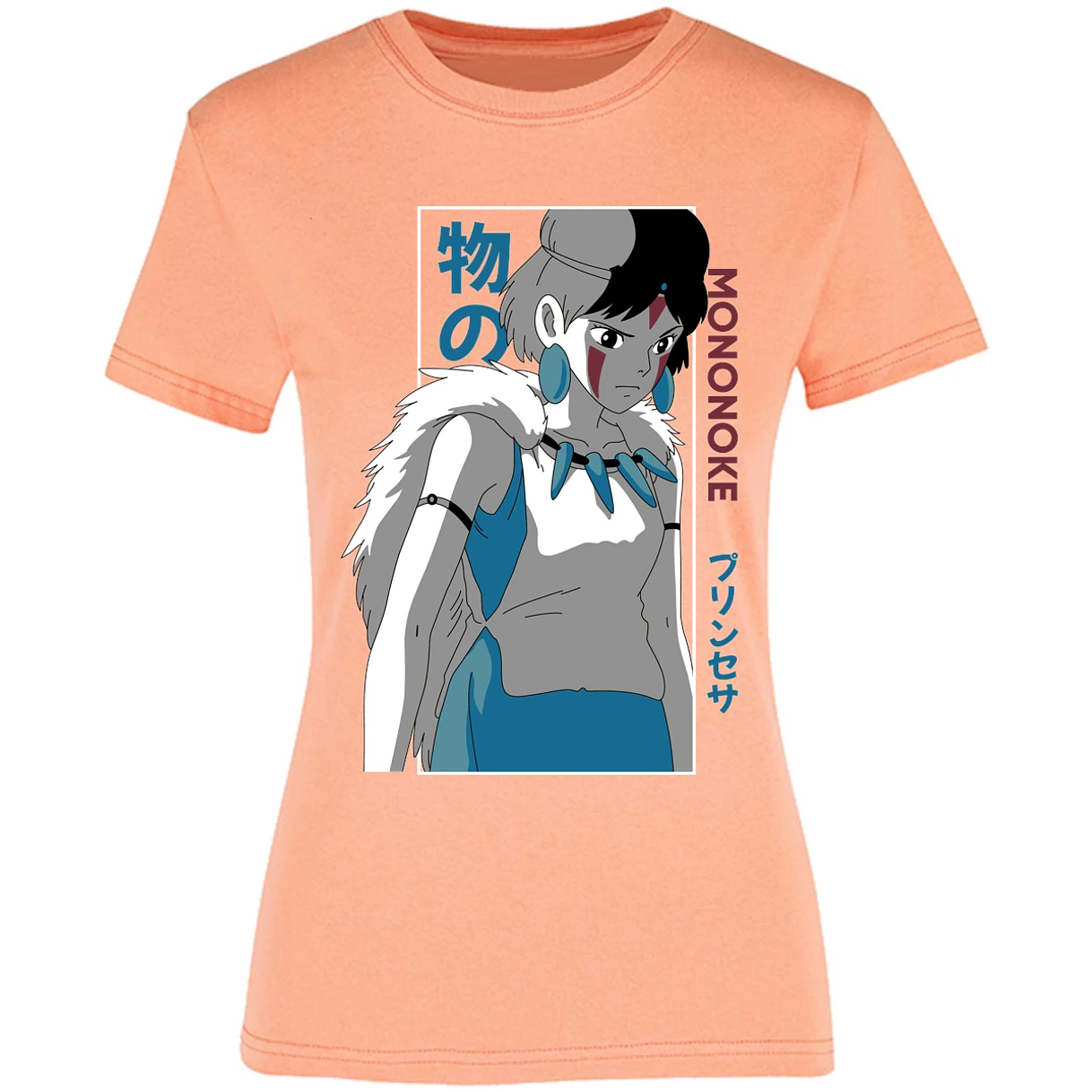 Blusa Ghibli Mononoke Anime Blusa para Mujer 14