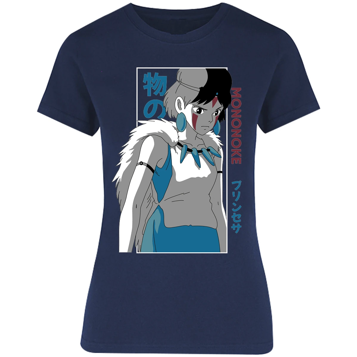 Blusa Ghibli Mononoke Anime Blusa para Mujer 15