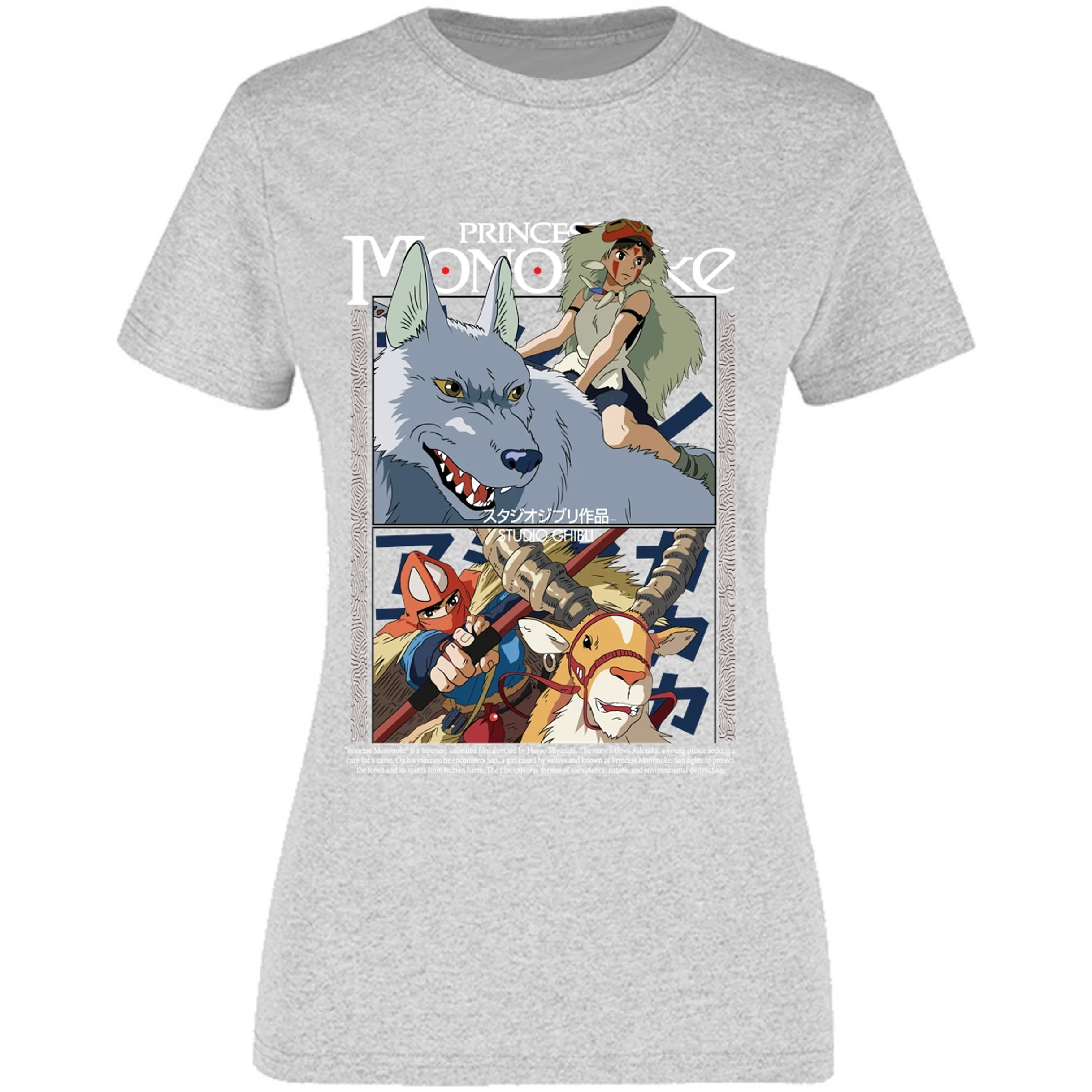 Blusa Ghibli Princesa Mononoke Blusa para Mujer 12