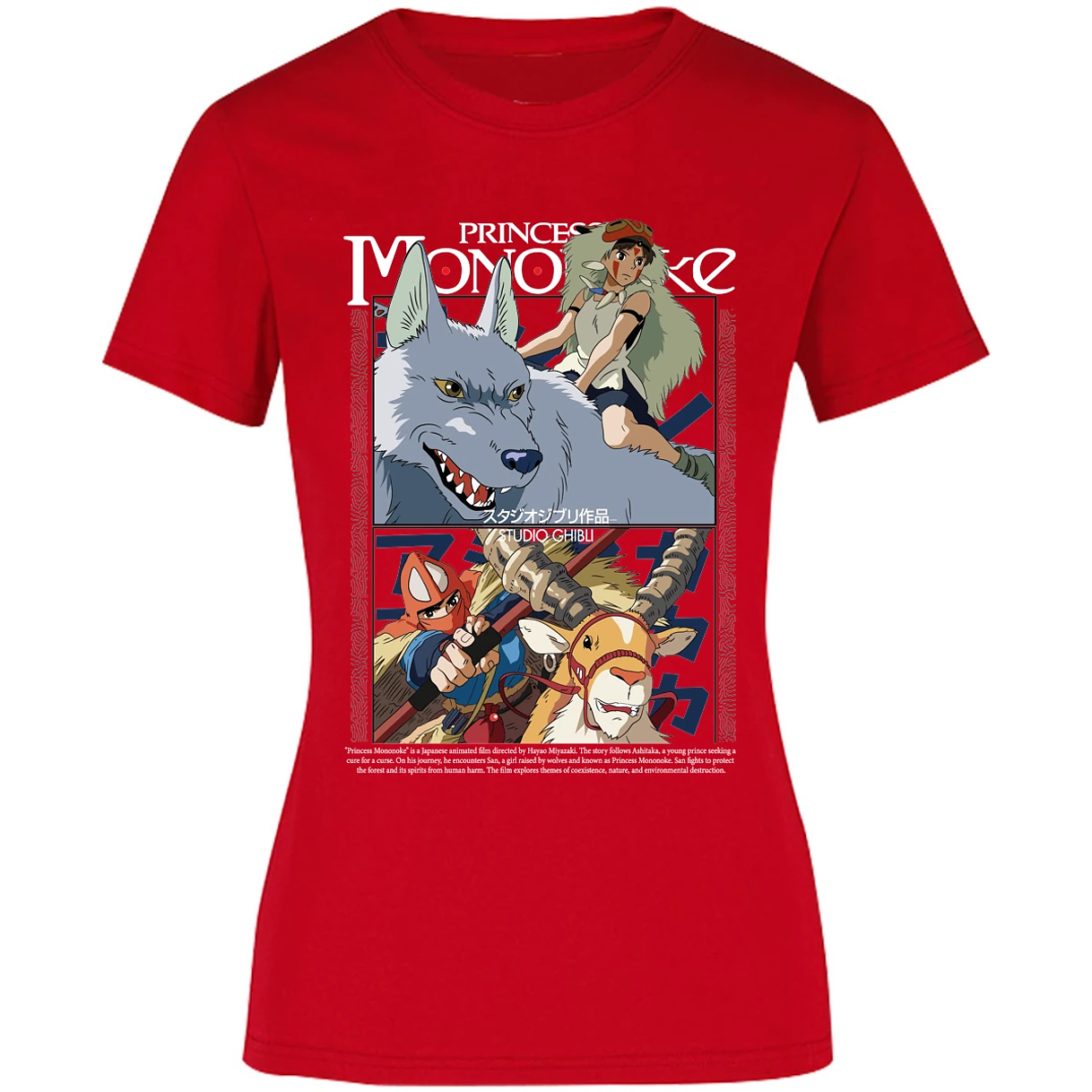 Blusa Ghibli Princesa Mononoke Blusa para Mujer 11