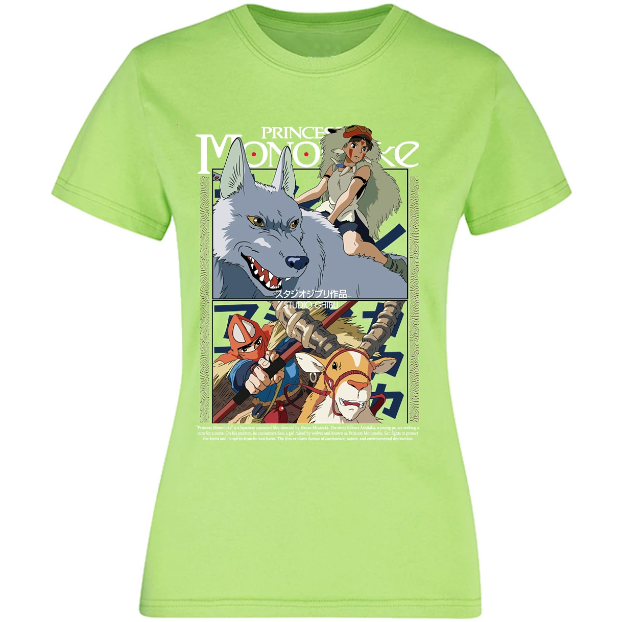 Blusa Ghibli Princesa Mononoke Blusa para Mujer 7