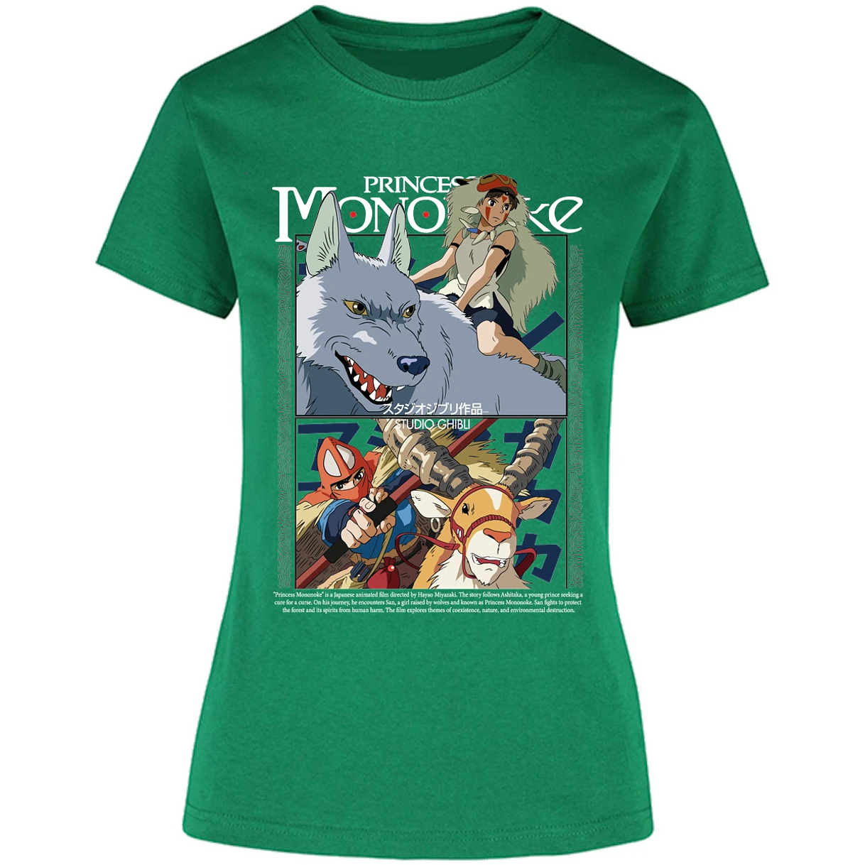 Blusa Ghibli Princesa Mononoke Blusa para Mujer 1