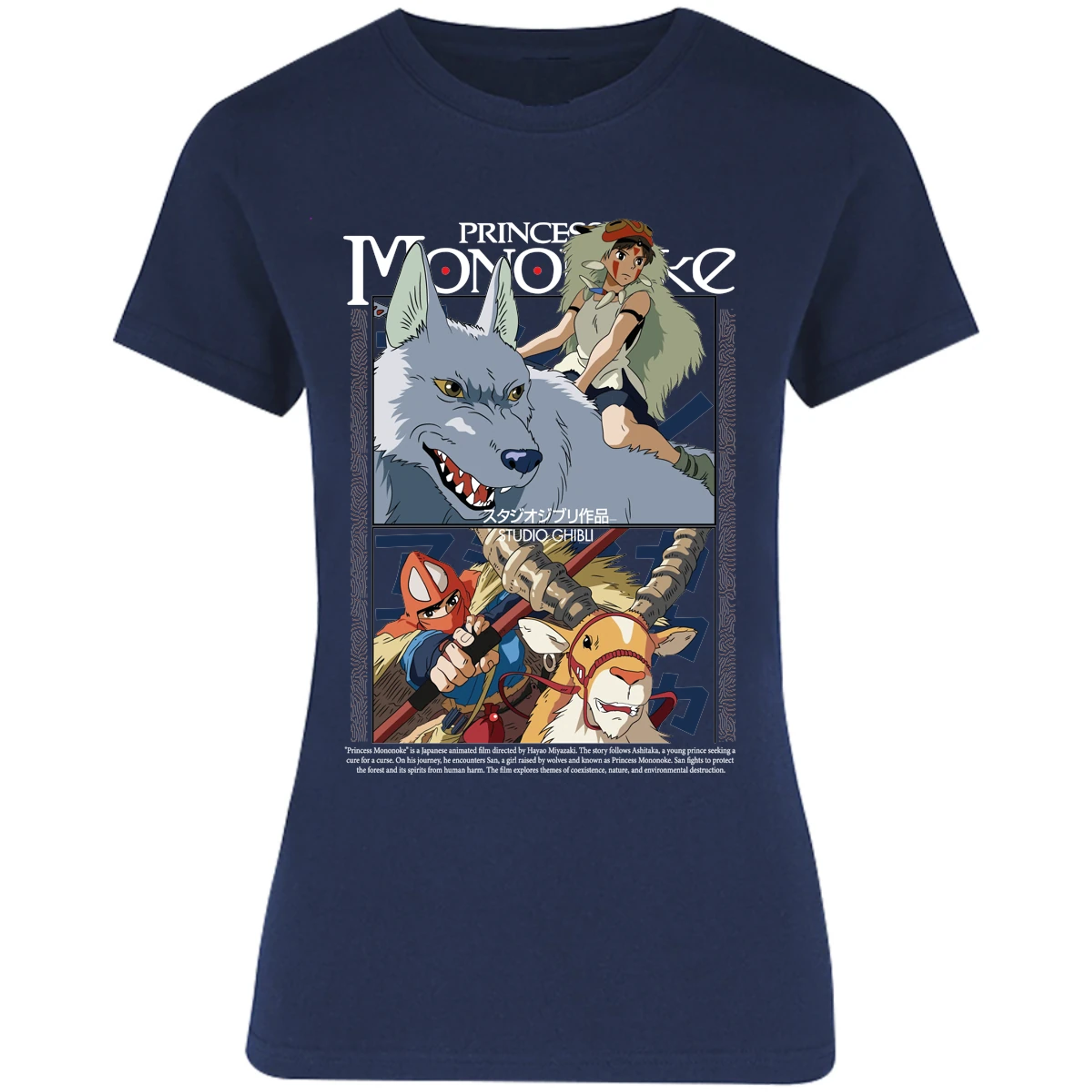 Blusa Ghibli Princesa Mononoke Blusa para Mujer 9