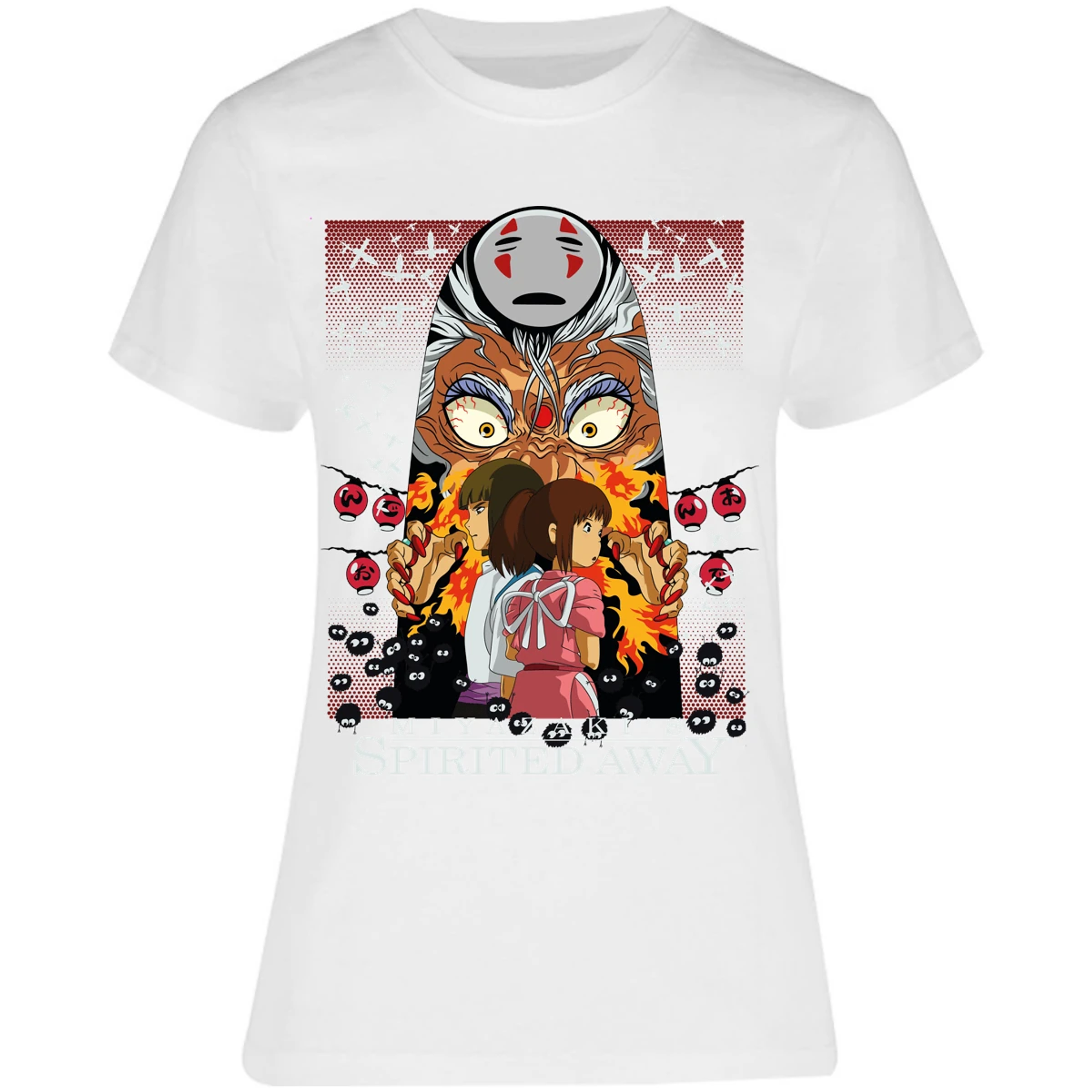 Blusa Ghibli Spirited Away Anime Blusa para Mujer 17
