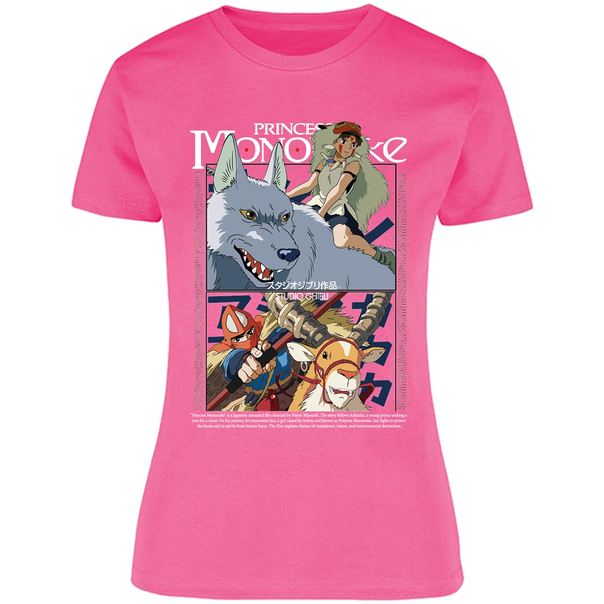 Blusa Ghibli Princesa Mononoke Blusa para Mujer 4