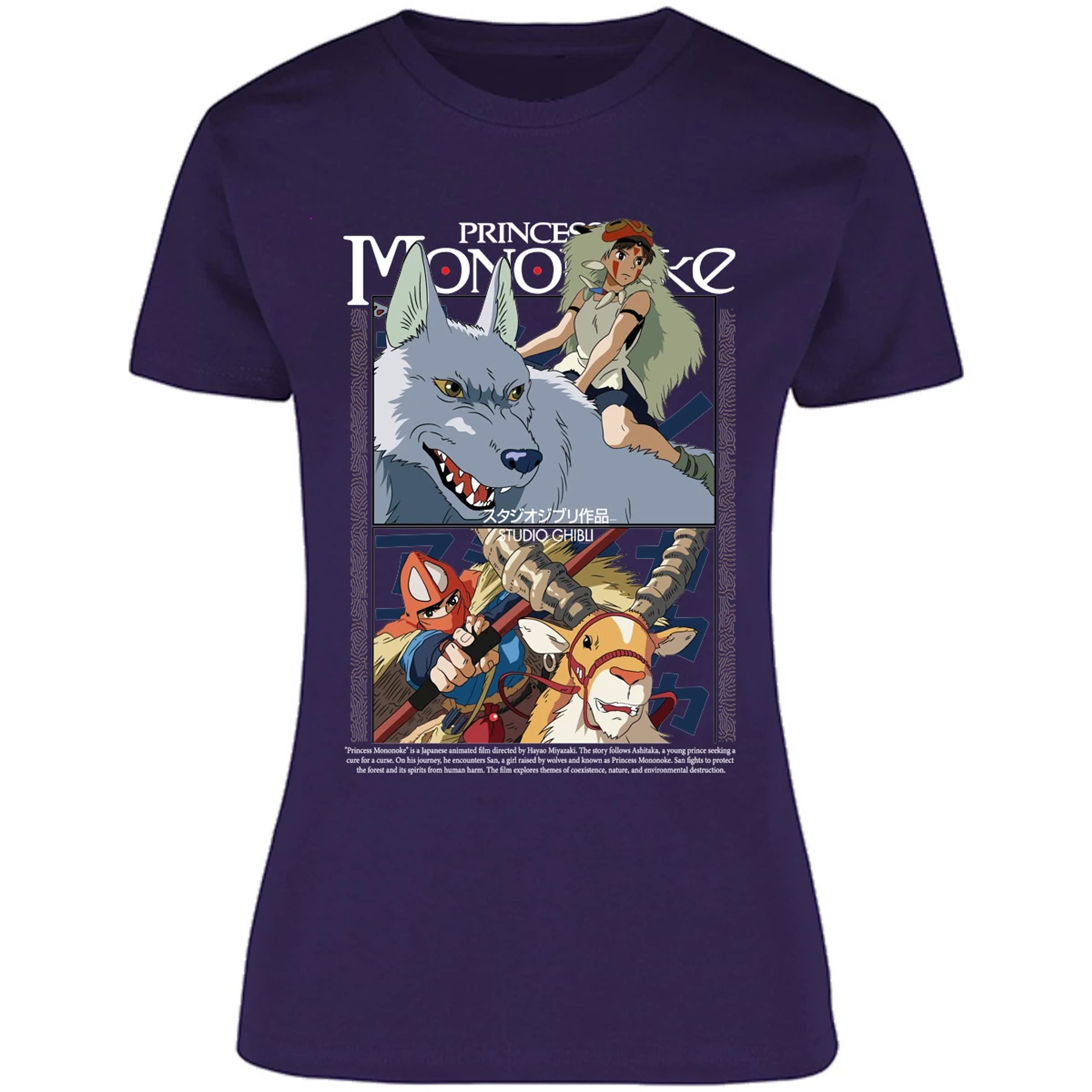 Blusa Ghibli Princesa Mononoke Blusa para Mujer 8