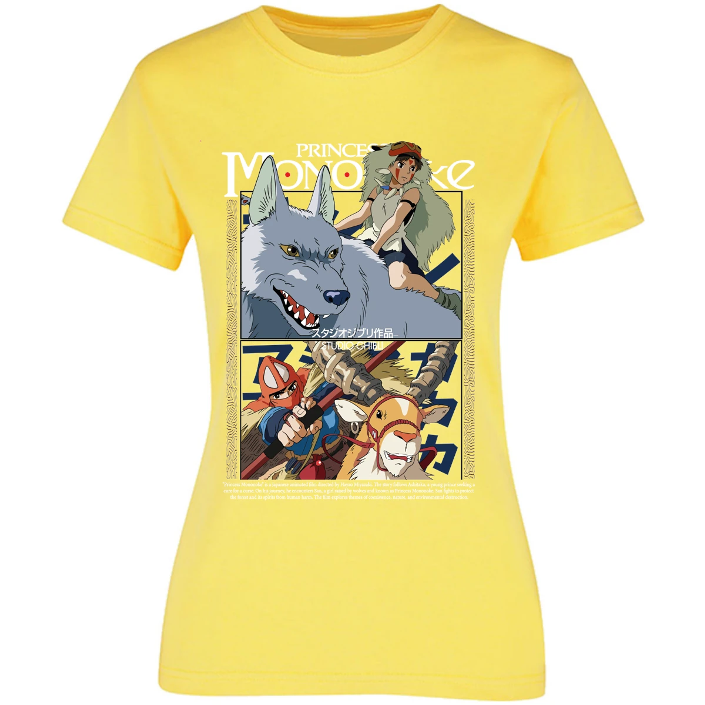 Blusa Ghibli Princesa Mononoke Blusa para Mujer 10