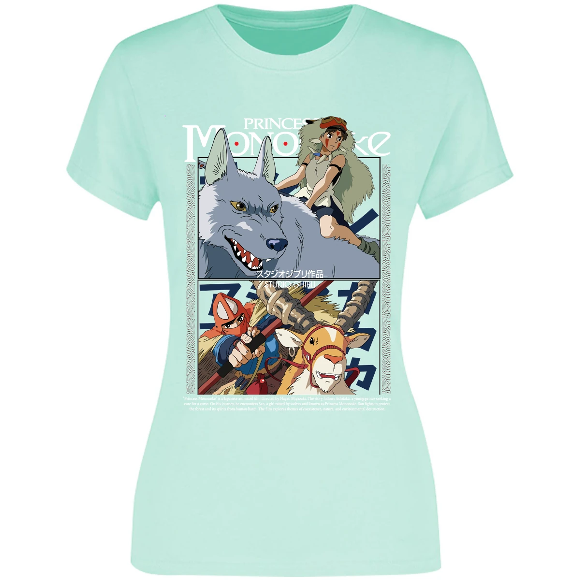 Blusa Ghibli Princesa Mononoke Blusa para Mujer 13