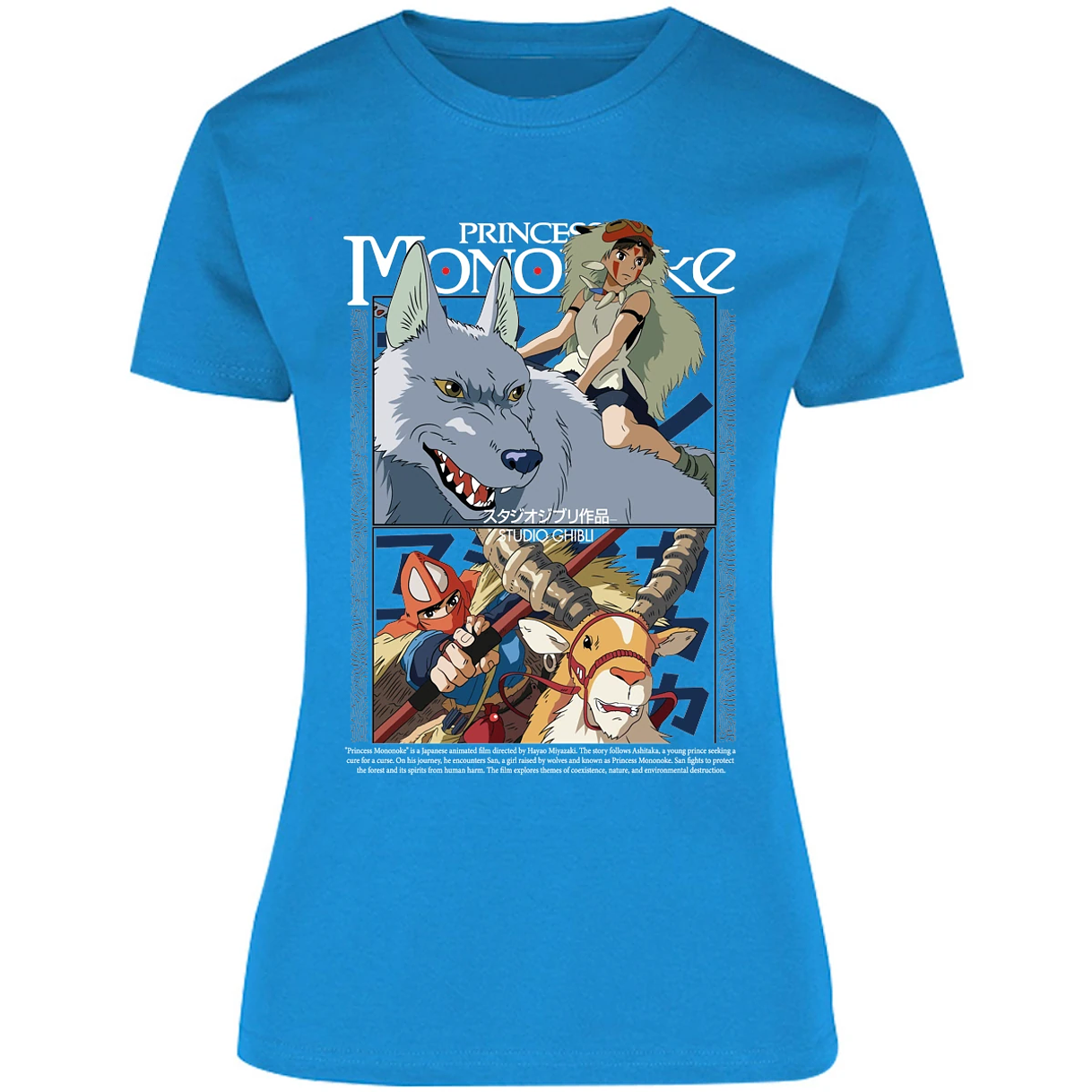 Blusa Ghibli Princesa Mononoke Blusa para Mujer 14