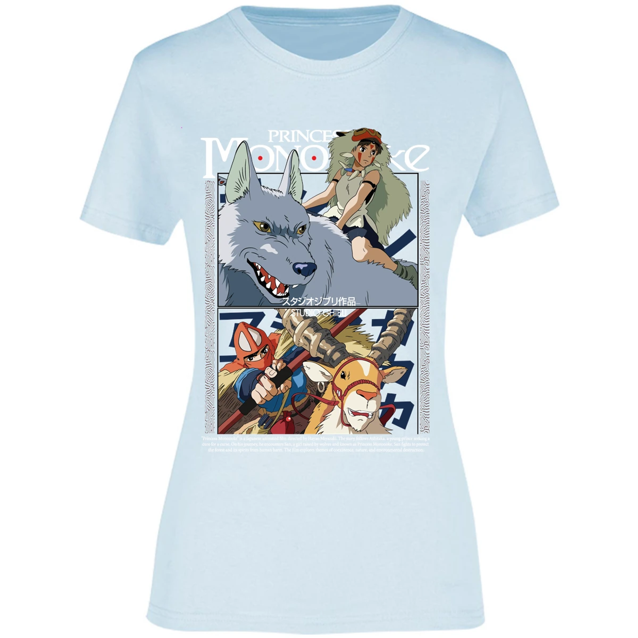 Blusa Ghibli Princesa Mononoke Blusa para Mujer 15
