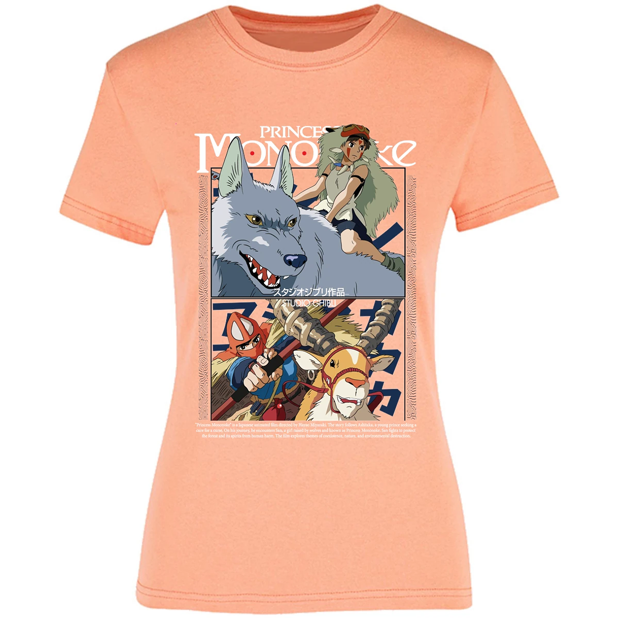 Blusa Ghibli Princesa Mononoke Blusa para Mujer 16