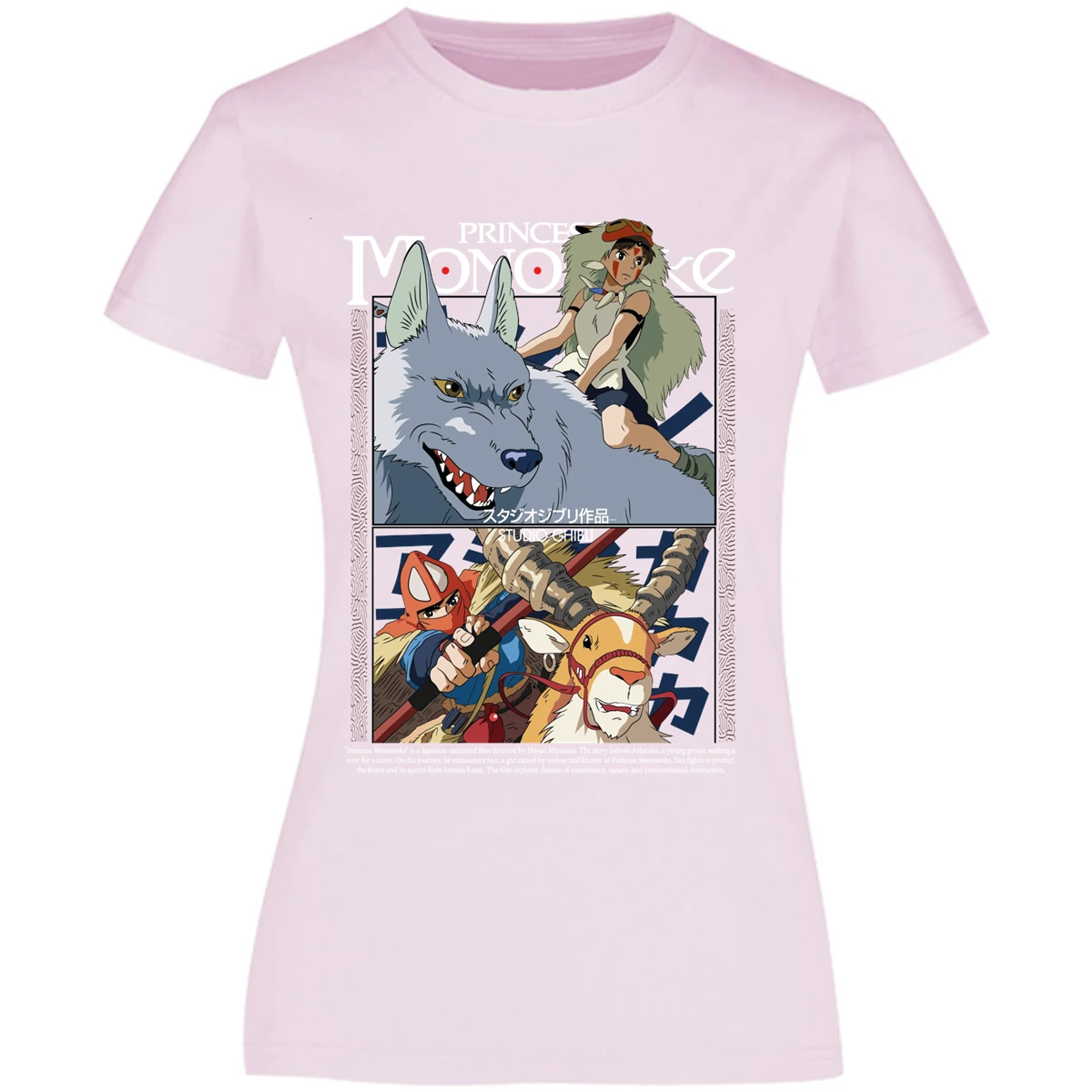 Blusa Ghibli Princesa Mononoke Blusa para Mujer 17