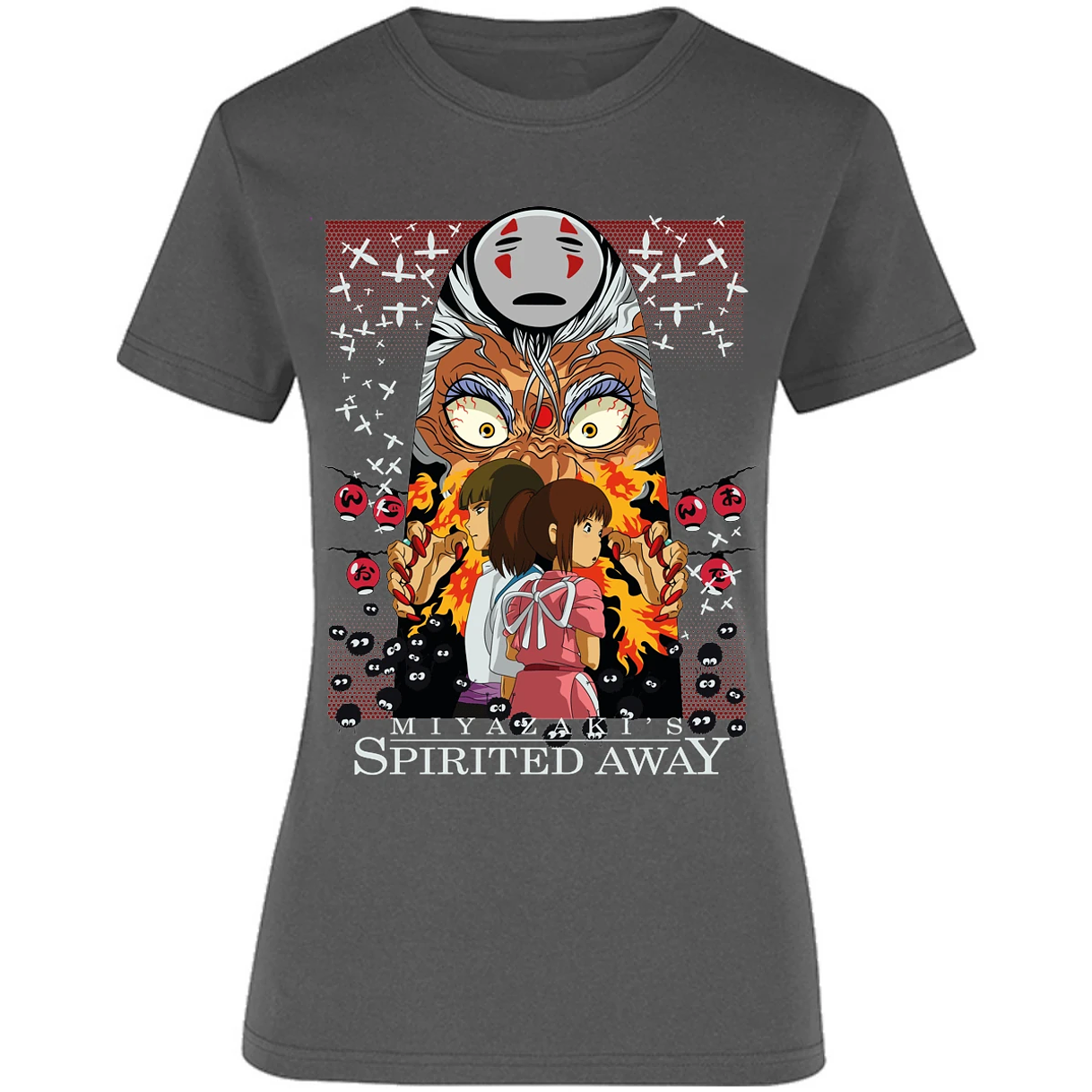 Blusa Ghibli Spirited Away Anime Blusa para Mujer 15