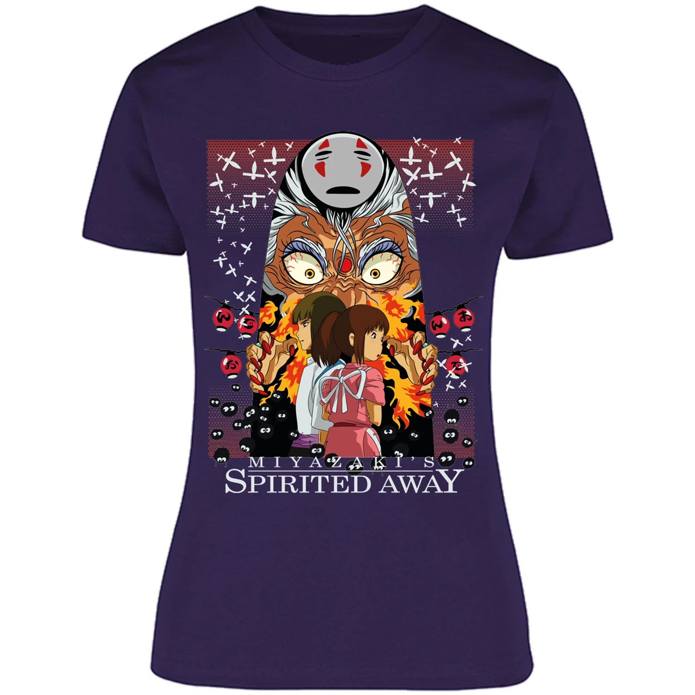 Blusa Ghibli Spirited Away Anime Blusa para Mujer 14