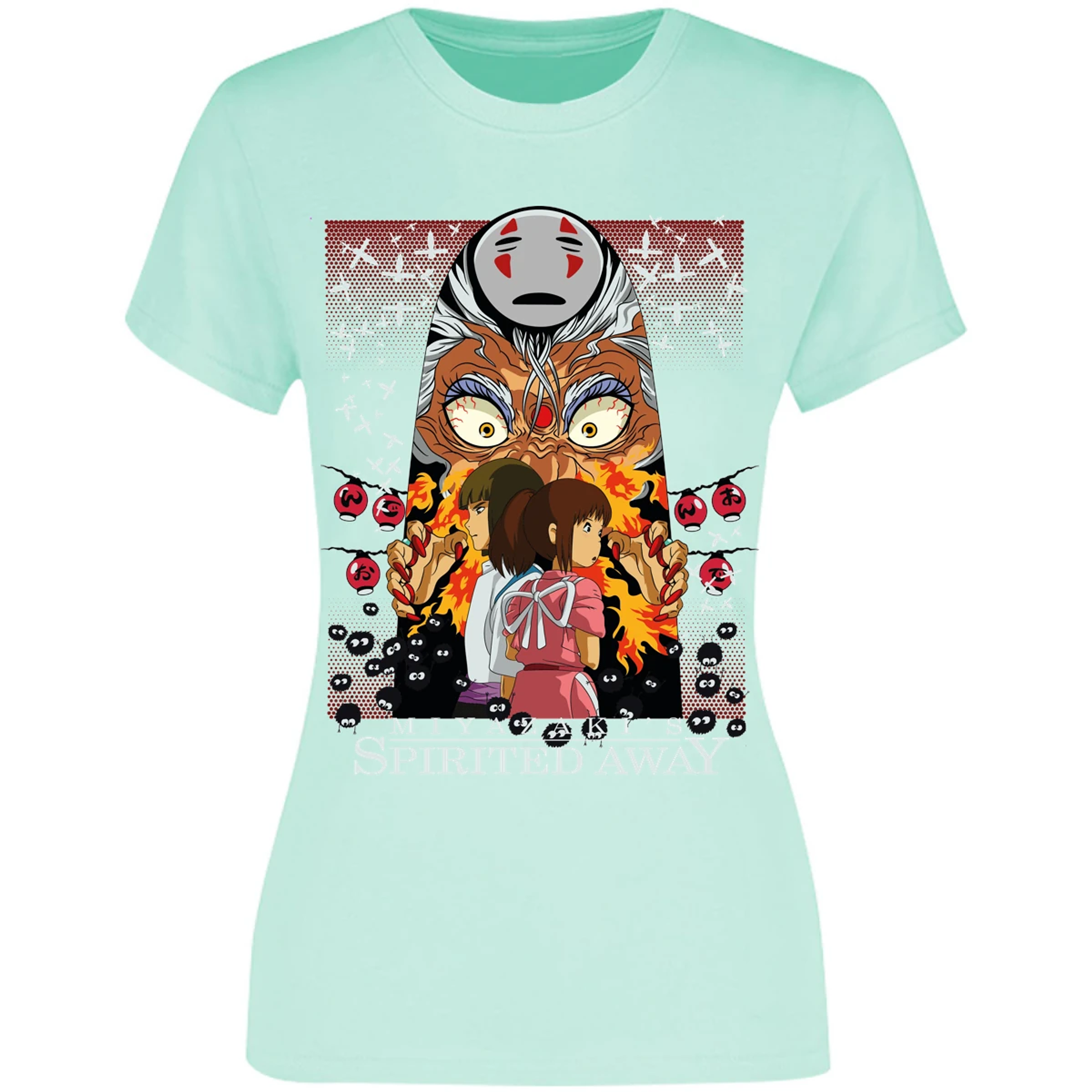 Blusa Ghibli Spirited Away Anime Blusa para Mujer 18