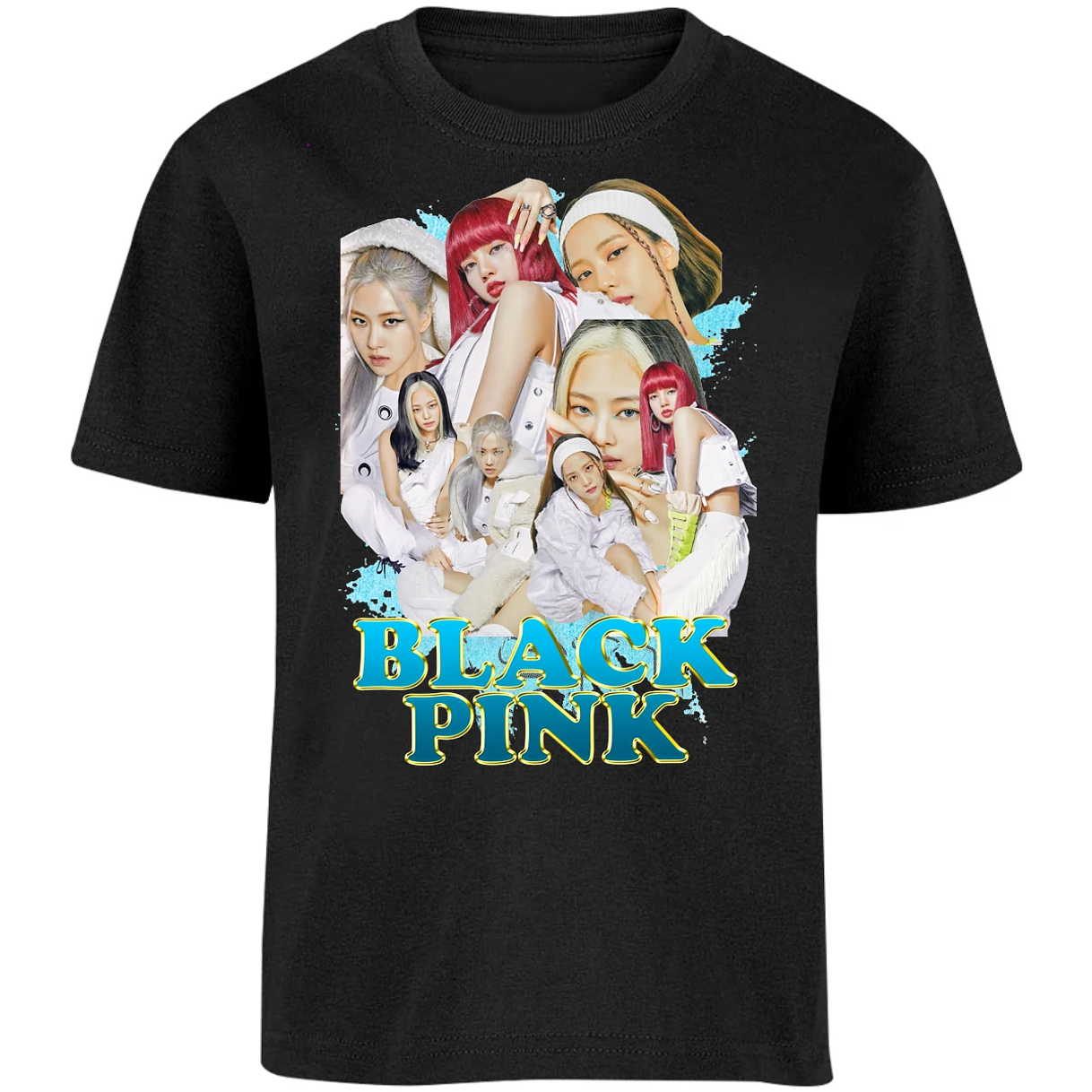 Playera K Pop Black Pink para Niño 10