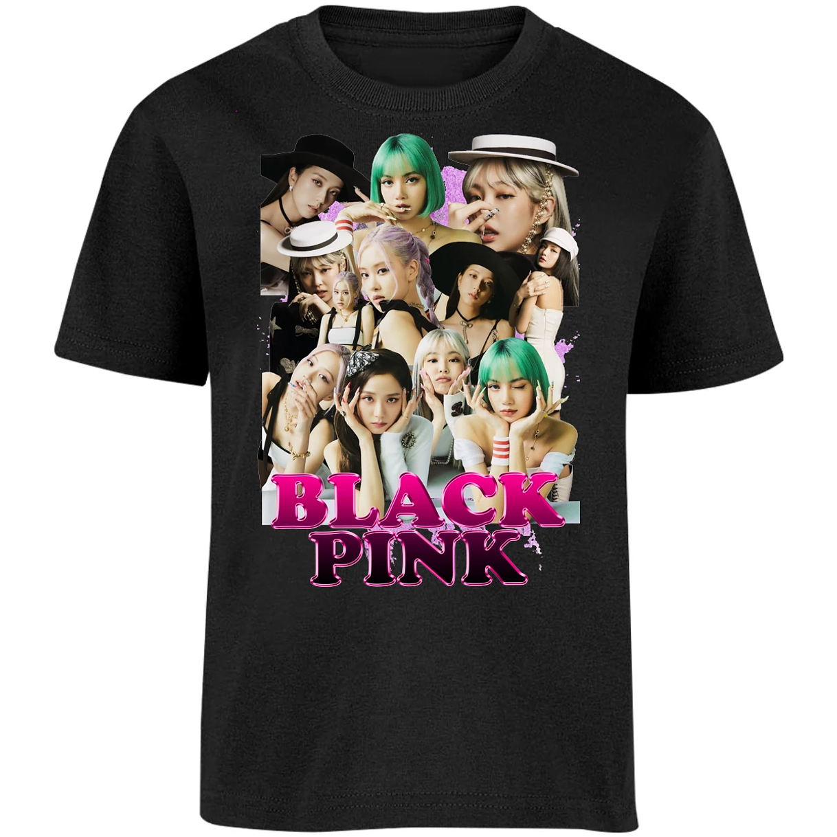 Playera K Pop Black Pink Printable para Niño 13