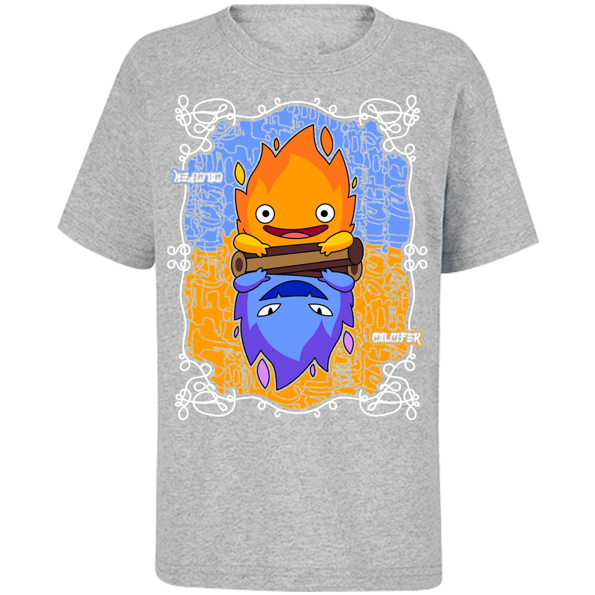 Playera Ghibli Calcifer Anime para Niño 14
