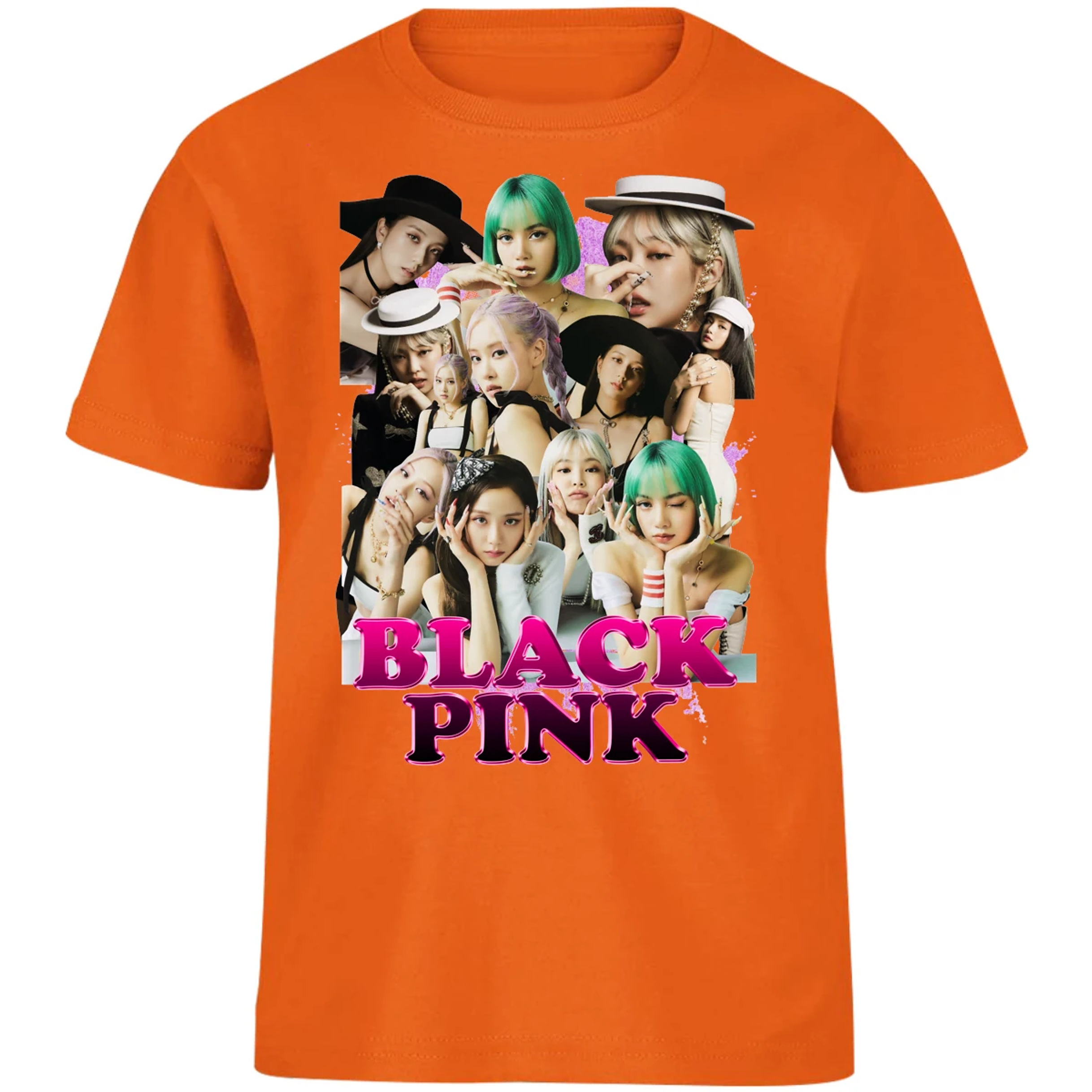 Playera K Pop Black Pink Printable para Niño 1