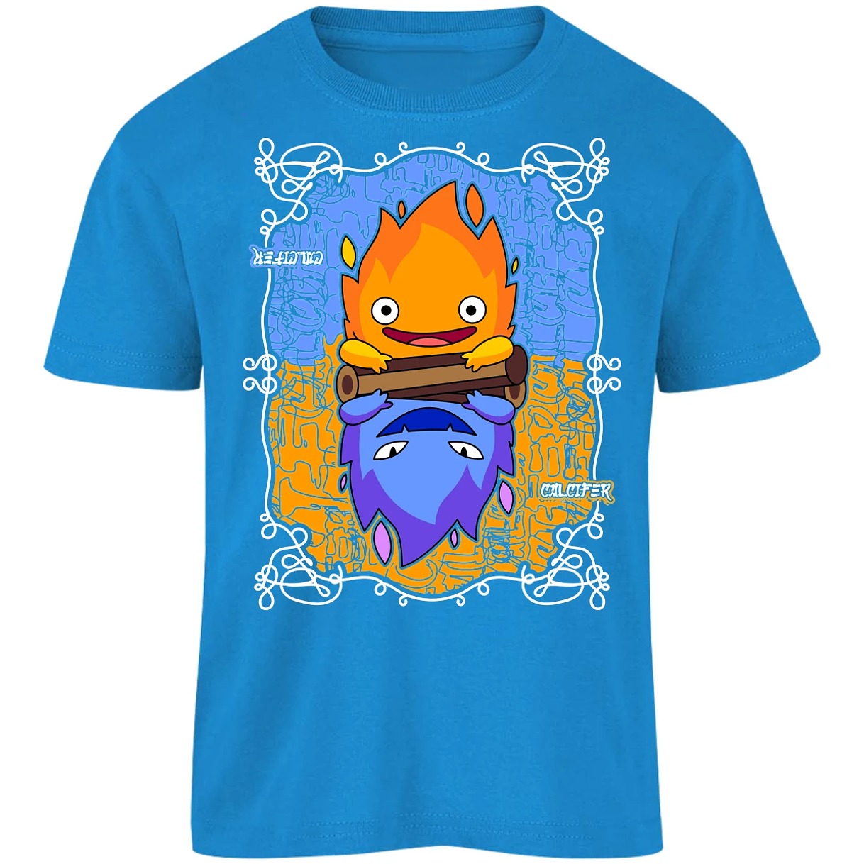 Playera Ghibli Calcifer Anime para Niño 2