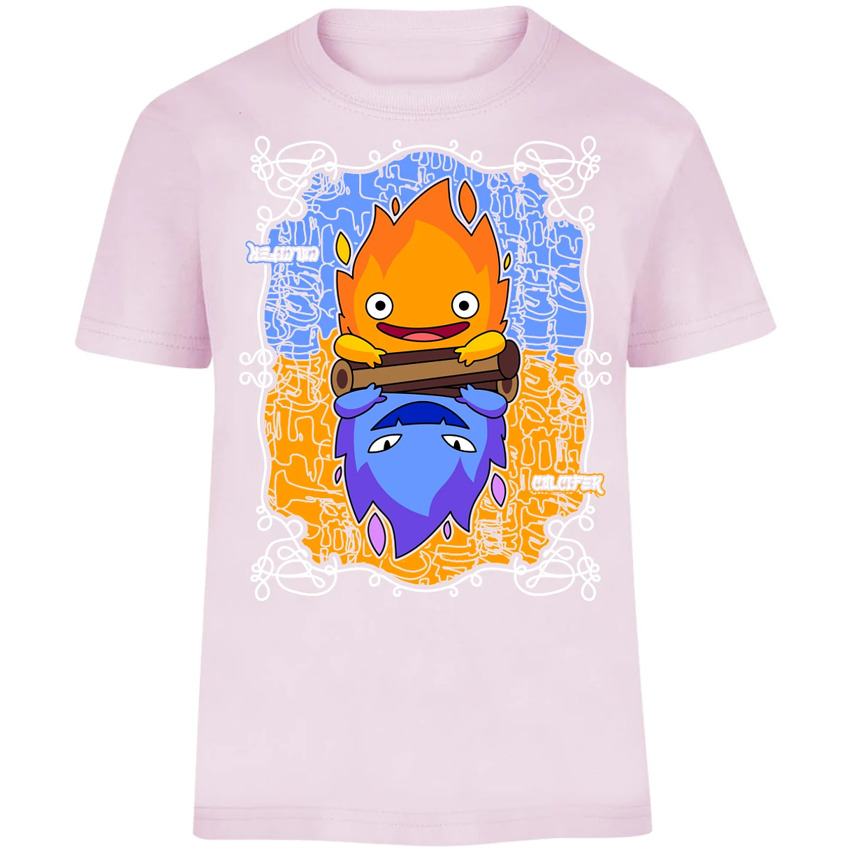 Playera Ghibli Calcifer Anime para Niño 7