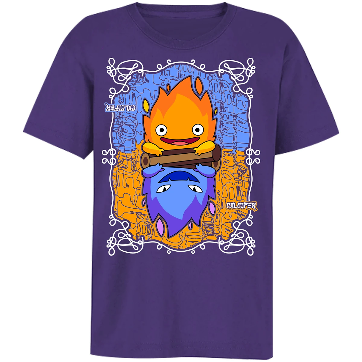 Playera Ghibli Calcifer Anime para Niño 9