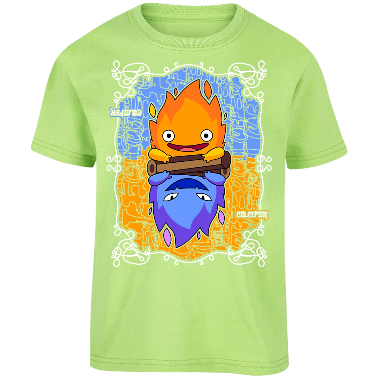 Playera Ghibli Calcifer Anime para Niño 16