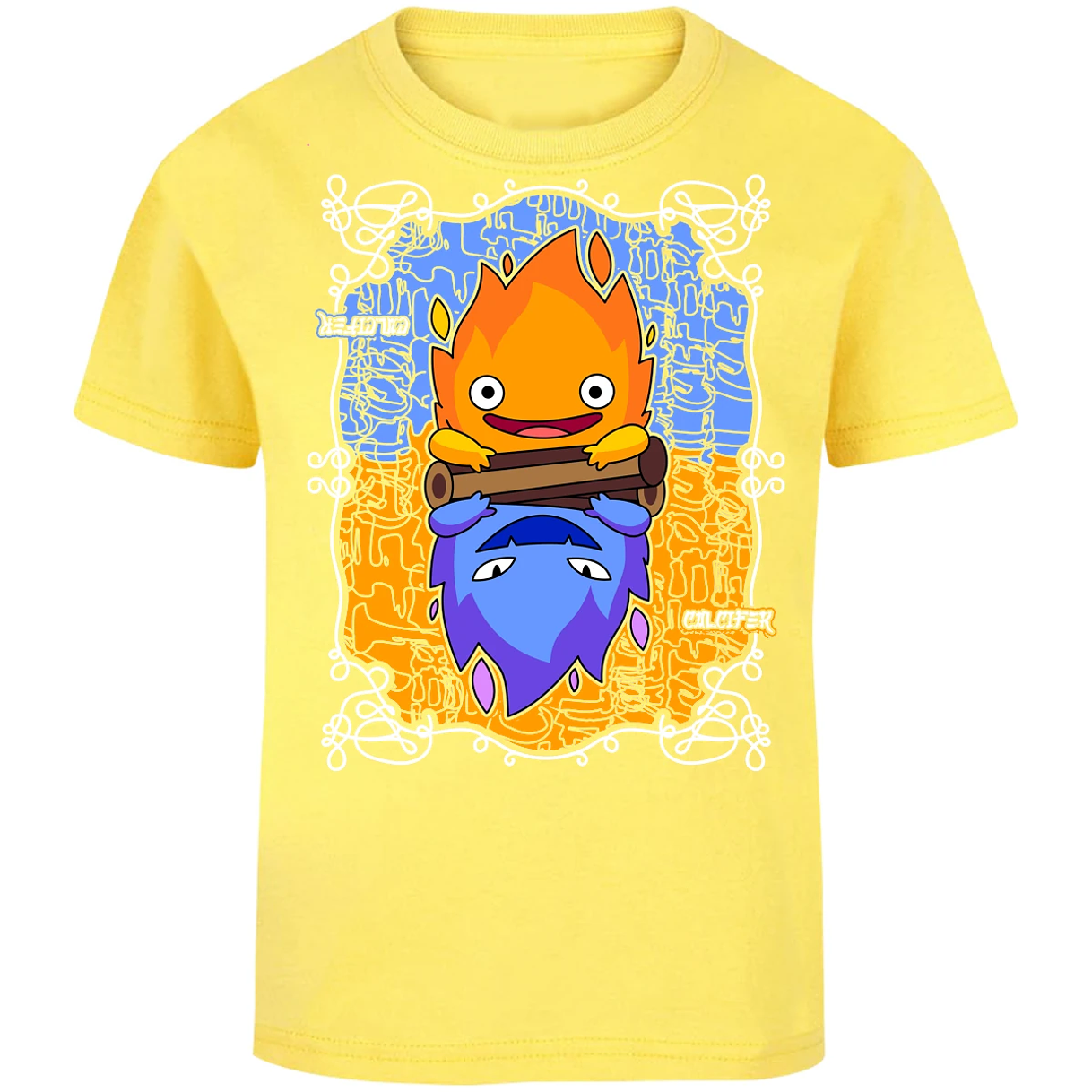 Playera Ghibli Calcifer Anime para Niño 17