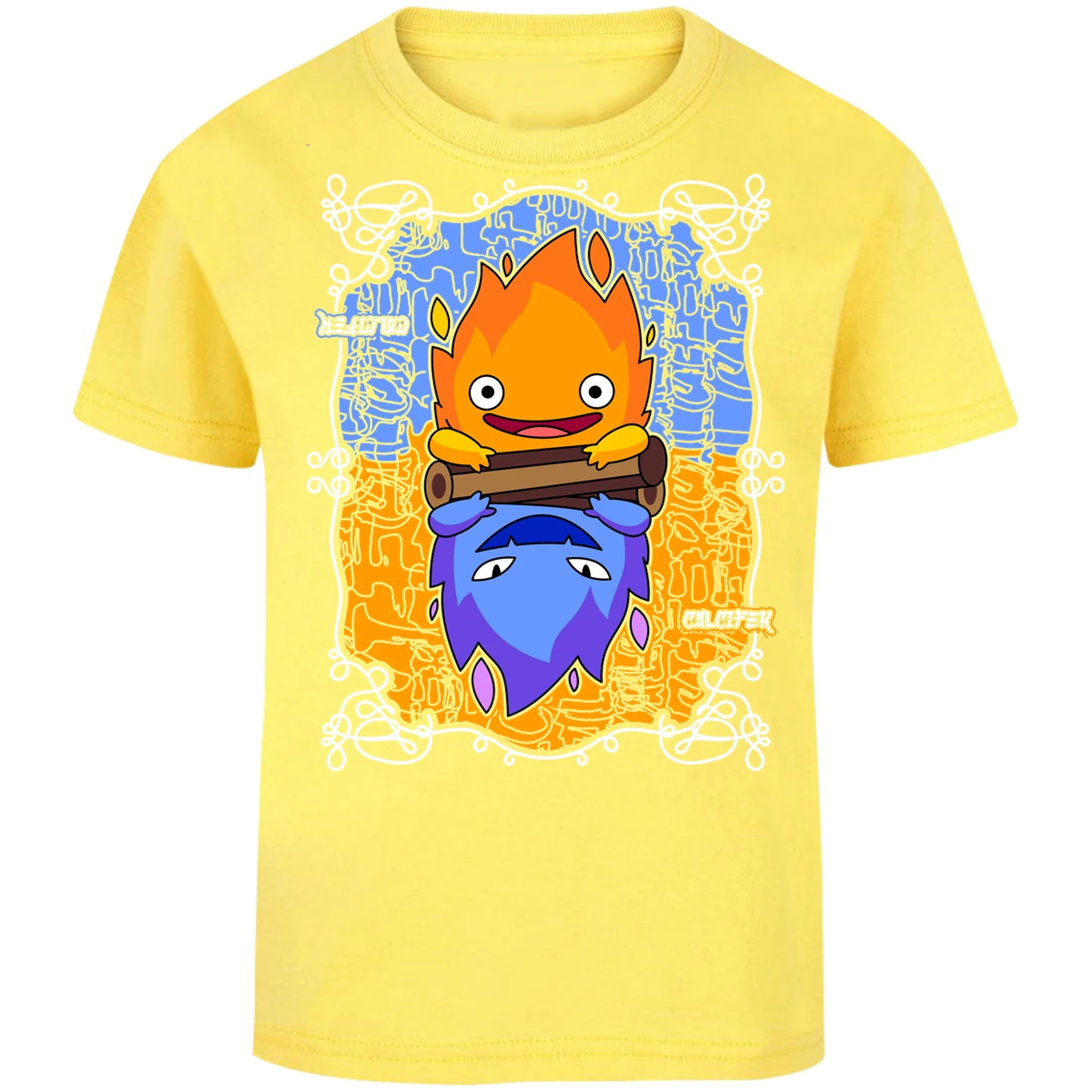 Playera Ghibli Calcifer Anime para Niño 17