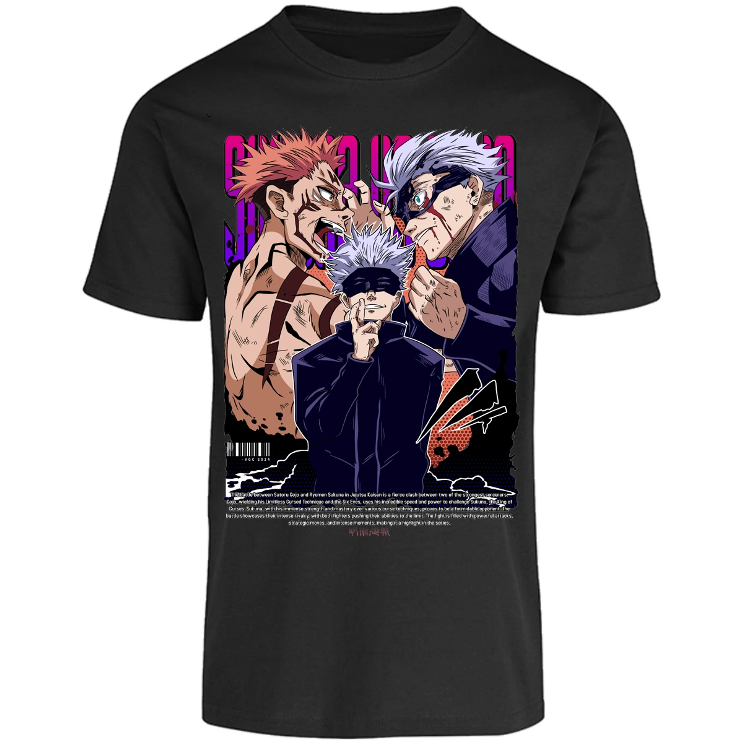 Playera Jujutsu Kaisen Anime Gojo Sukuna para Adulto 26