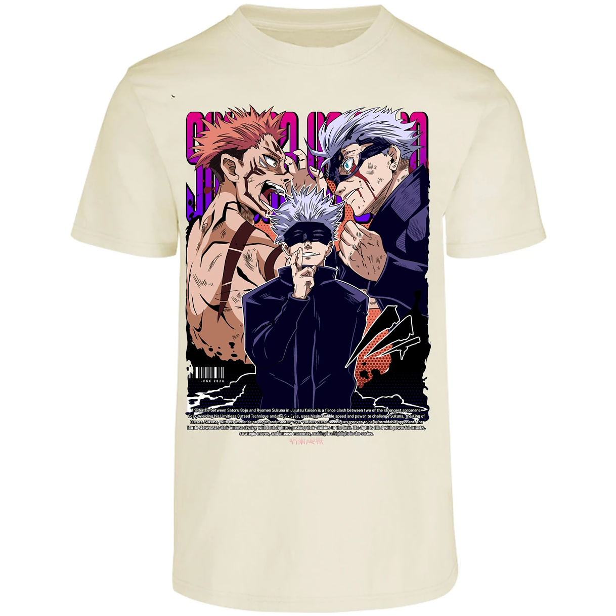 Playera Jujutsu Kaisen Anime Gojo Sukuna para Adulto 5